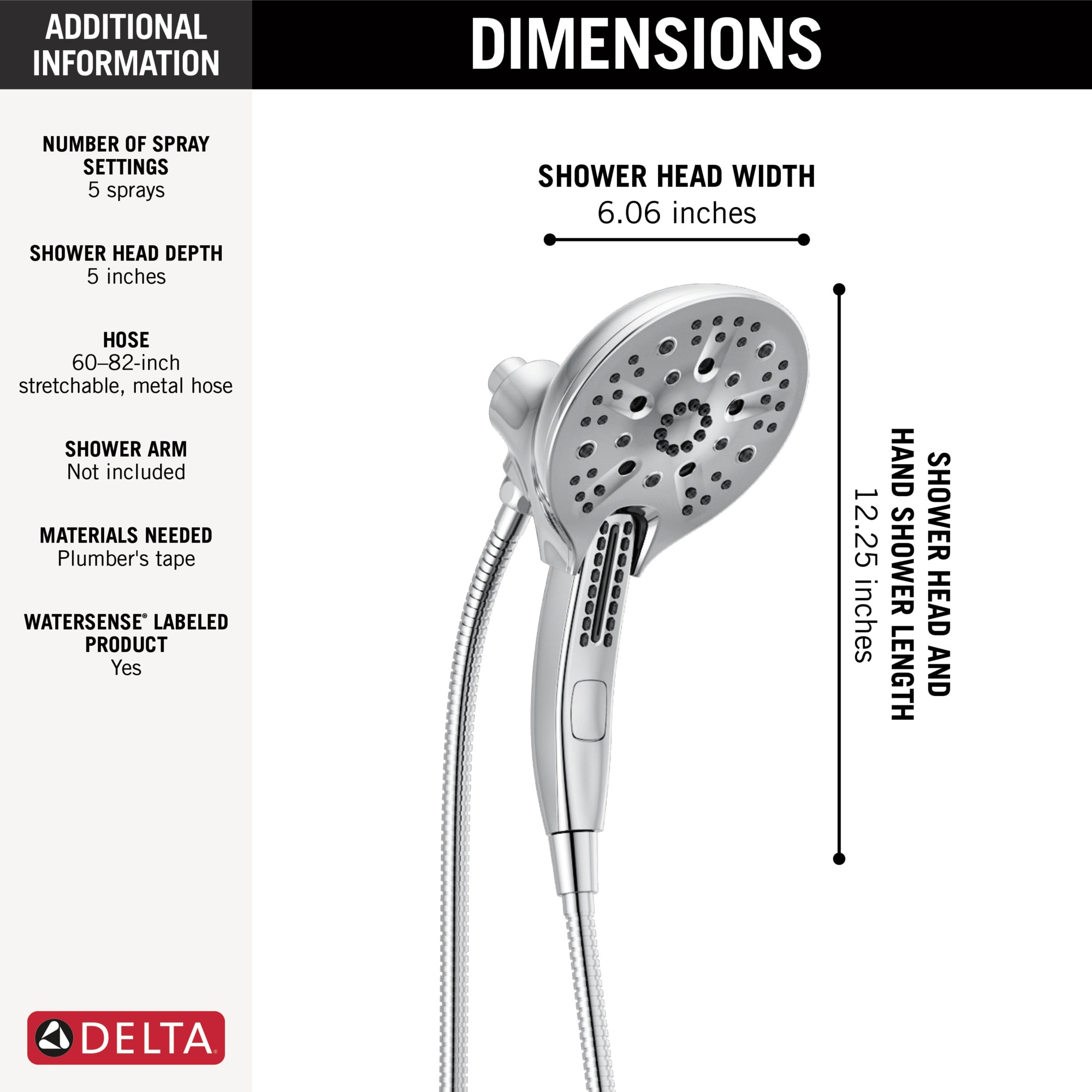 Delta 58620-PR-PK Fixed-Showerhead - View #8