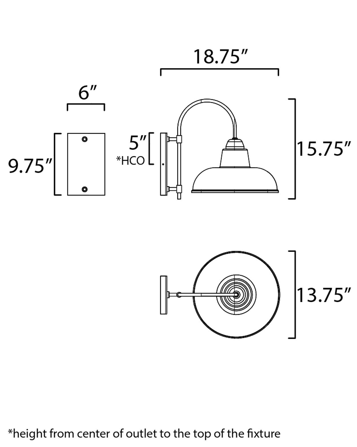 Maxim Lighting 10118WTBK Outdoor-Wall-Lighting - View #5