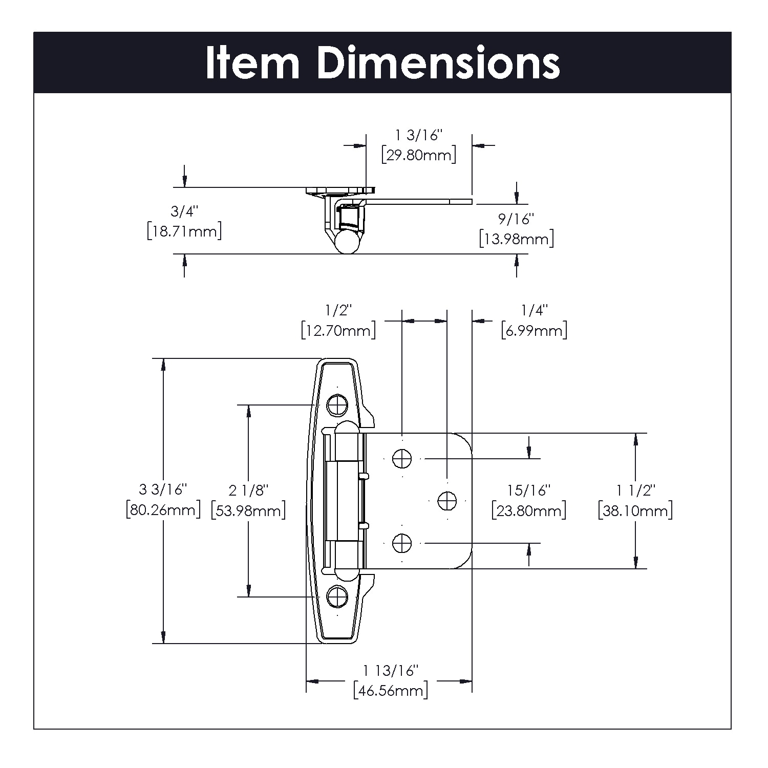 Hickory Hardware P296-SN-5B Cabinet-Hinges - View #5