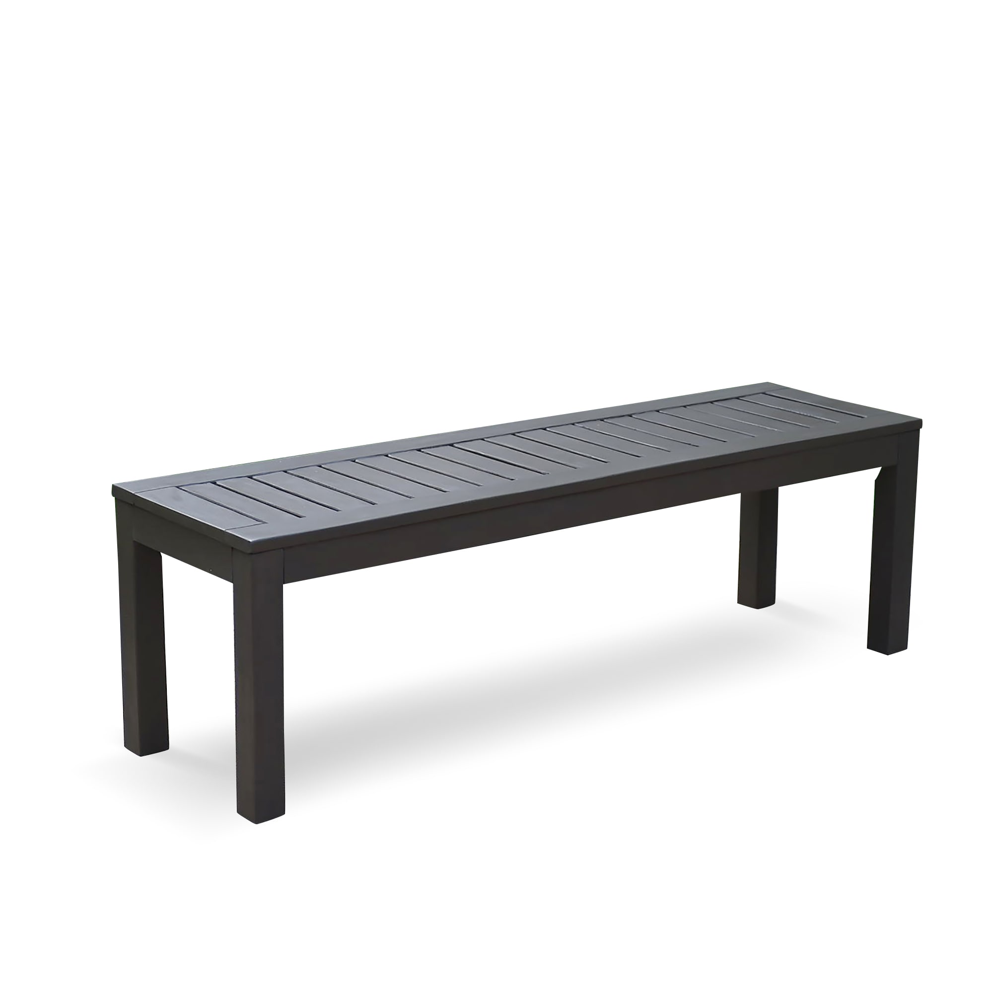 Cambridge Casual Braga 55-in 17-in x at the Patio Benches in H Dark Gray department Dining Bench W