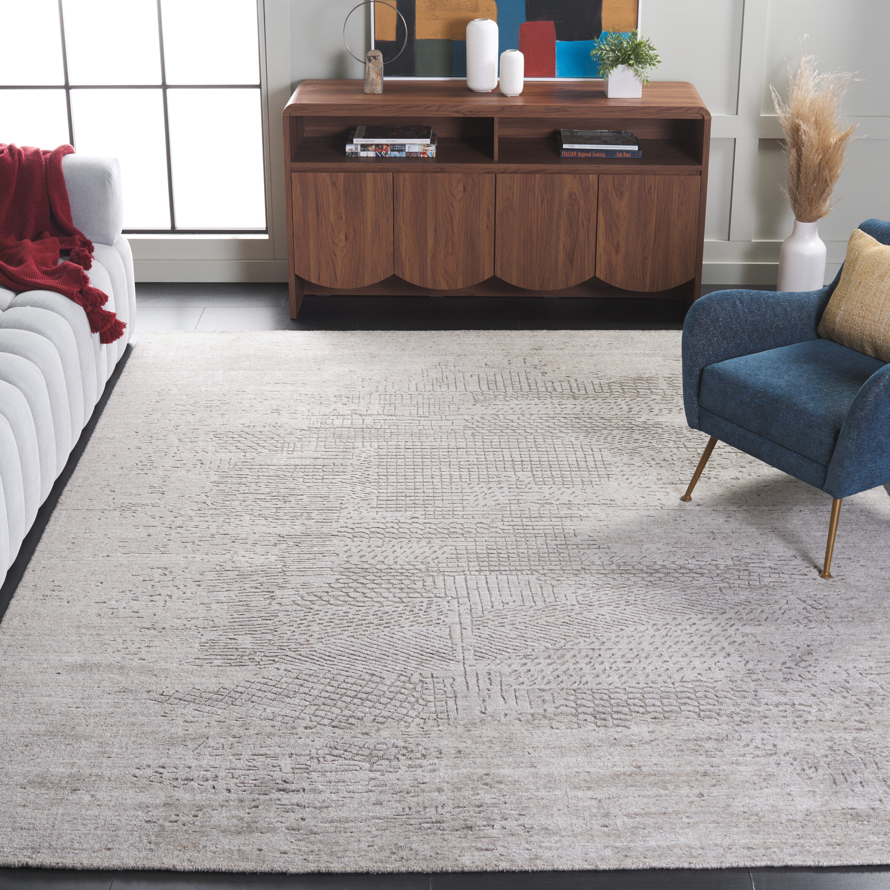  Mirage 526 Beige/Light Brown Contemporary 8ft x 10ft Large Rectangle Rug