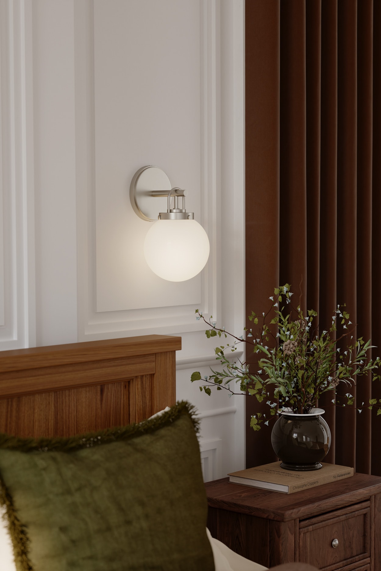 Minka Lavery Ortesa 5-in 1 Light Brushed Nickel Transitional Bathroom Vanity light