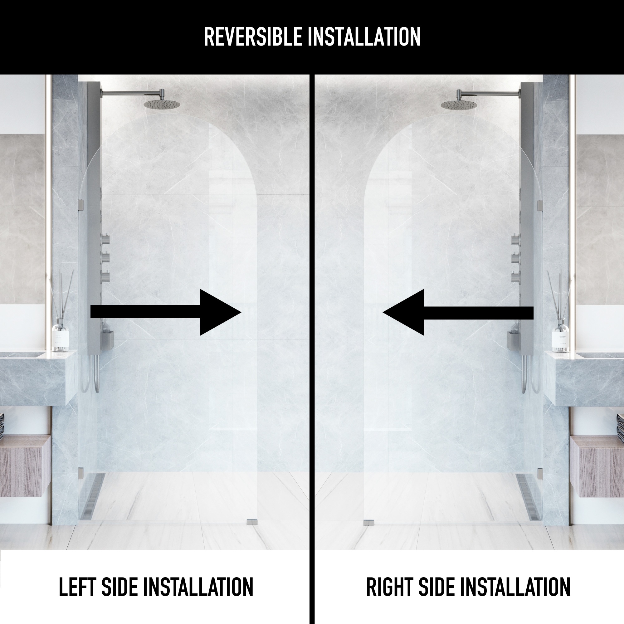 VIGO VG6094CHCL3478 Shower-Doors - View #3