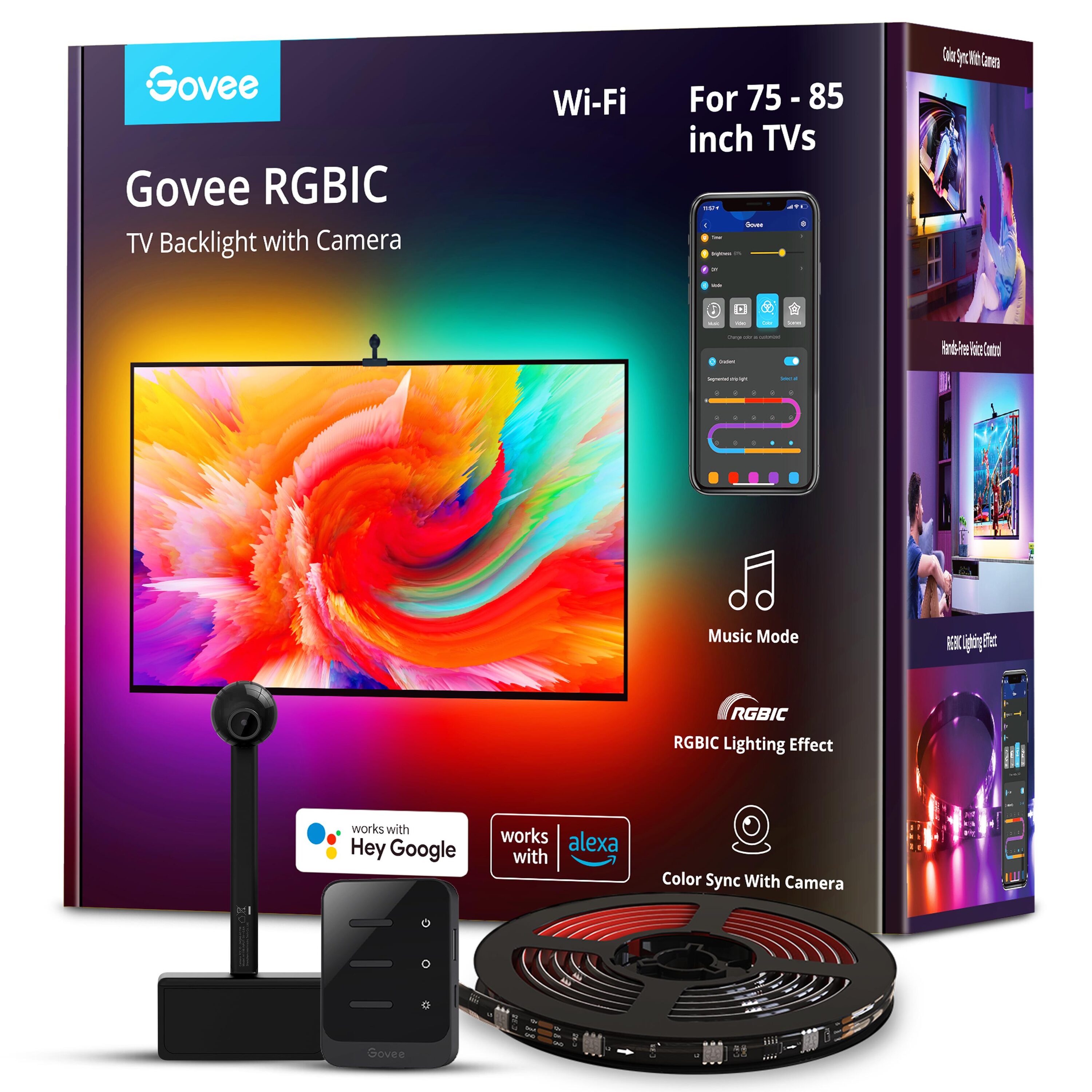 Buy Govee LED Light Bars, Smart WiFi RGBIC TV Backlight, Gaming