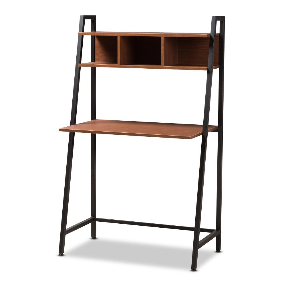 Baxton Studio Ethan 31.5 in Brown Modern Contemporary Computer