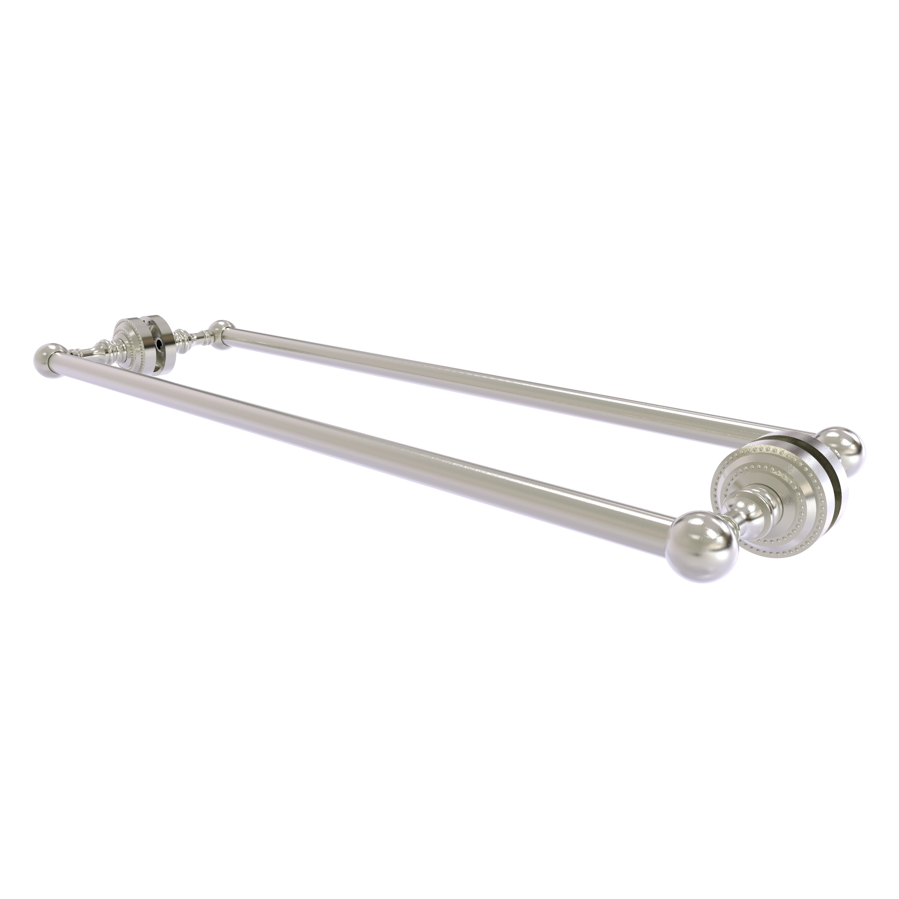 Allied Brass DT-41-BB-24-SN Dottingham 24-in double Satin Nickel Wall mount Double Towel Bar