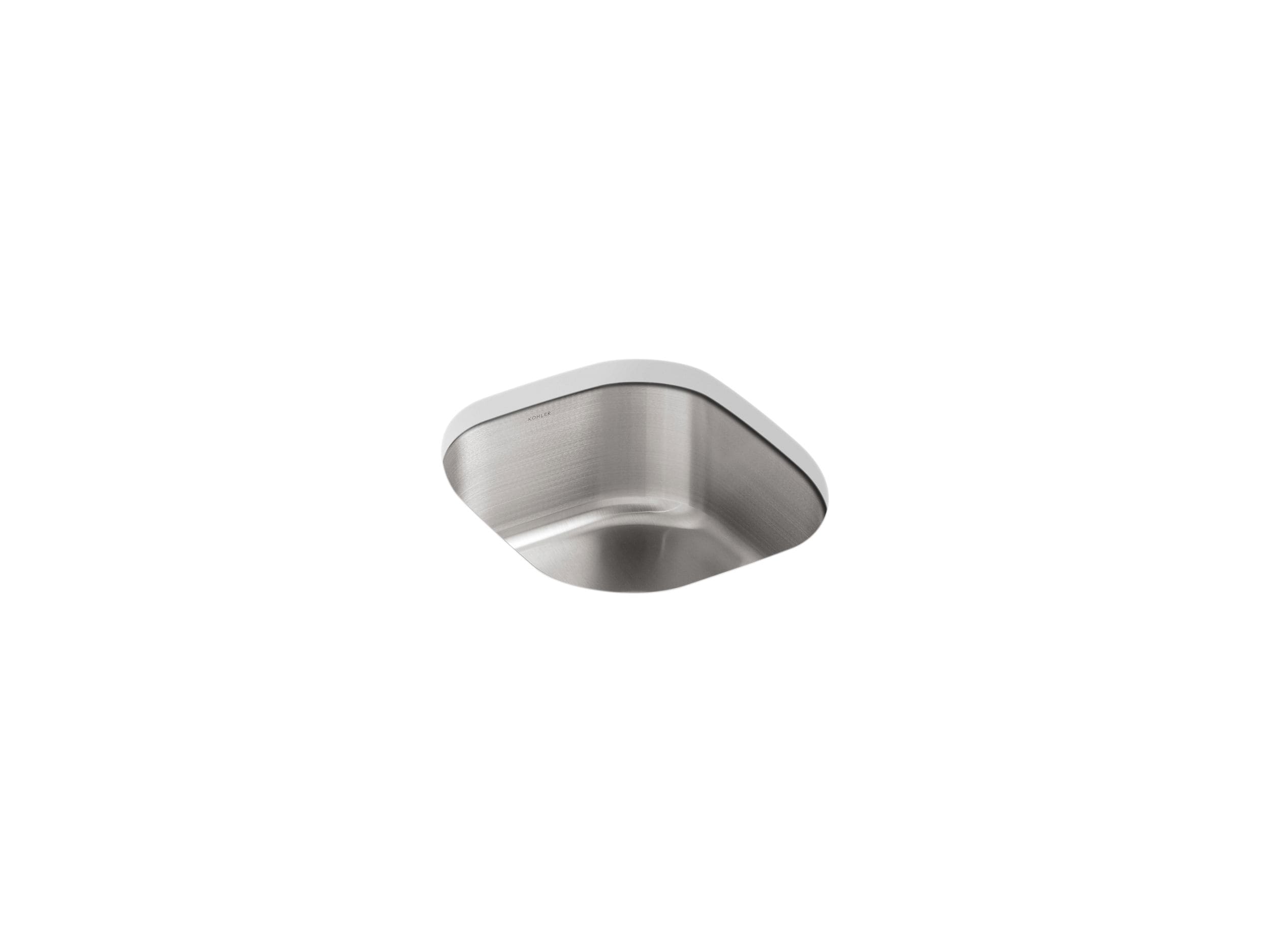 KOHLER Undertone Undermount 15.5-in x 17.13-in Stainless steel Single bowl 18 -Gauge Kitchen Sink