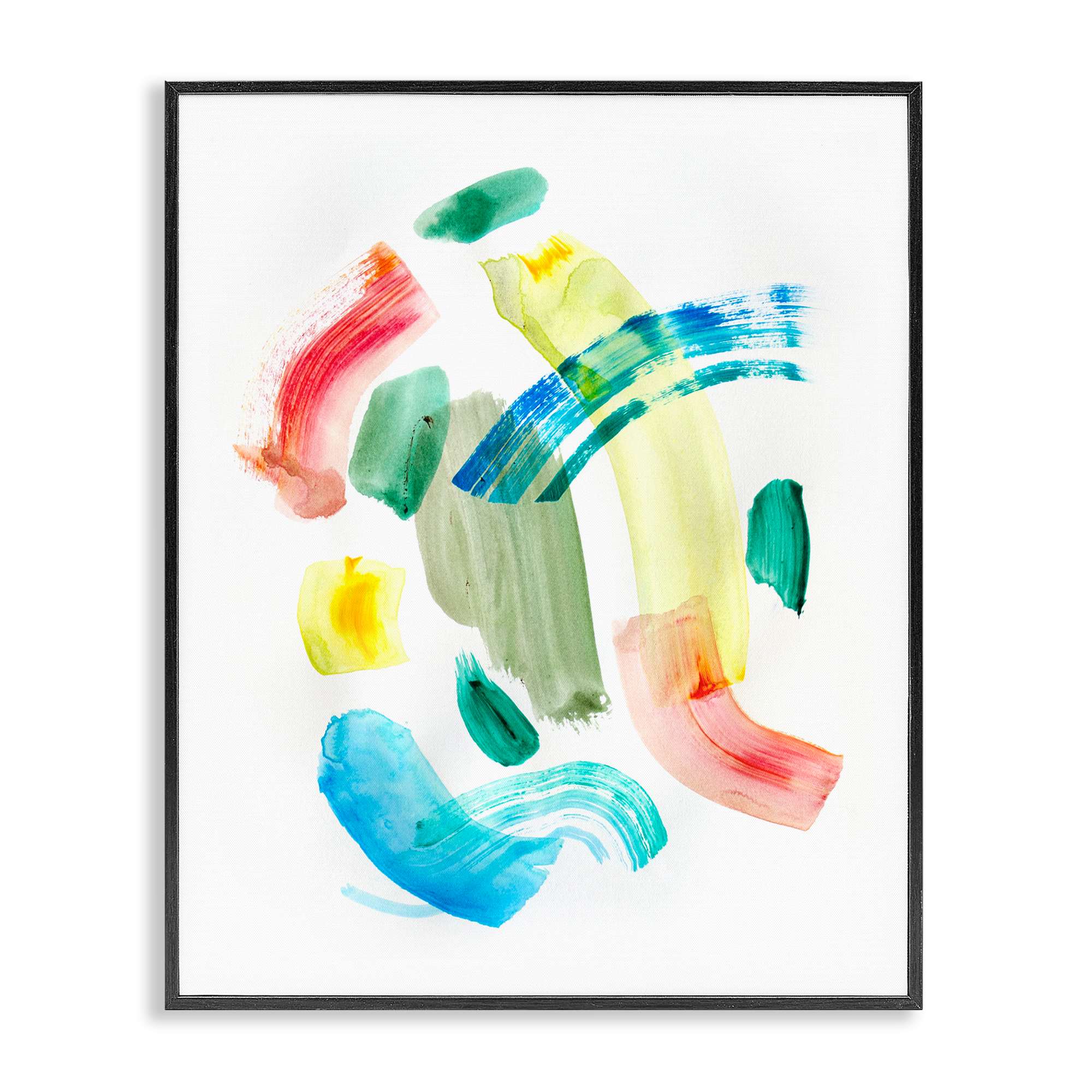 Stupell Industries BU-155-FR-16X20 Curved Retro Abstraction Black Framed Giclee Art By Gemma Bardot 16 x 20