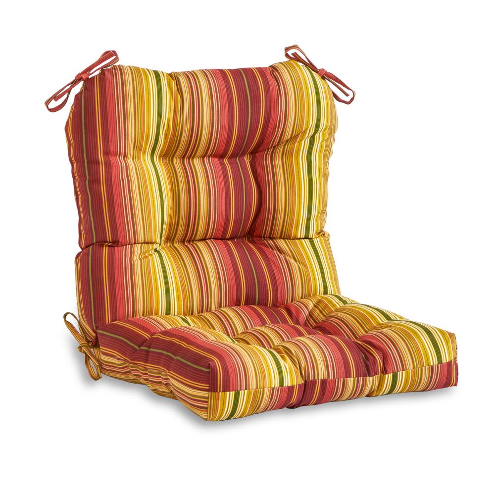 Greendale Home Fashions OC4808-KINNABARI 19-in x 21-in Kinnabari Patio chair cushion