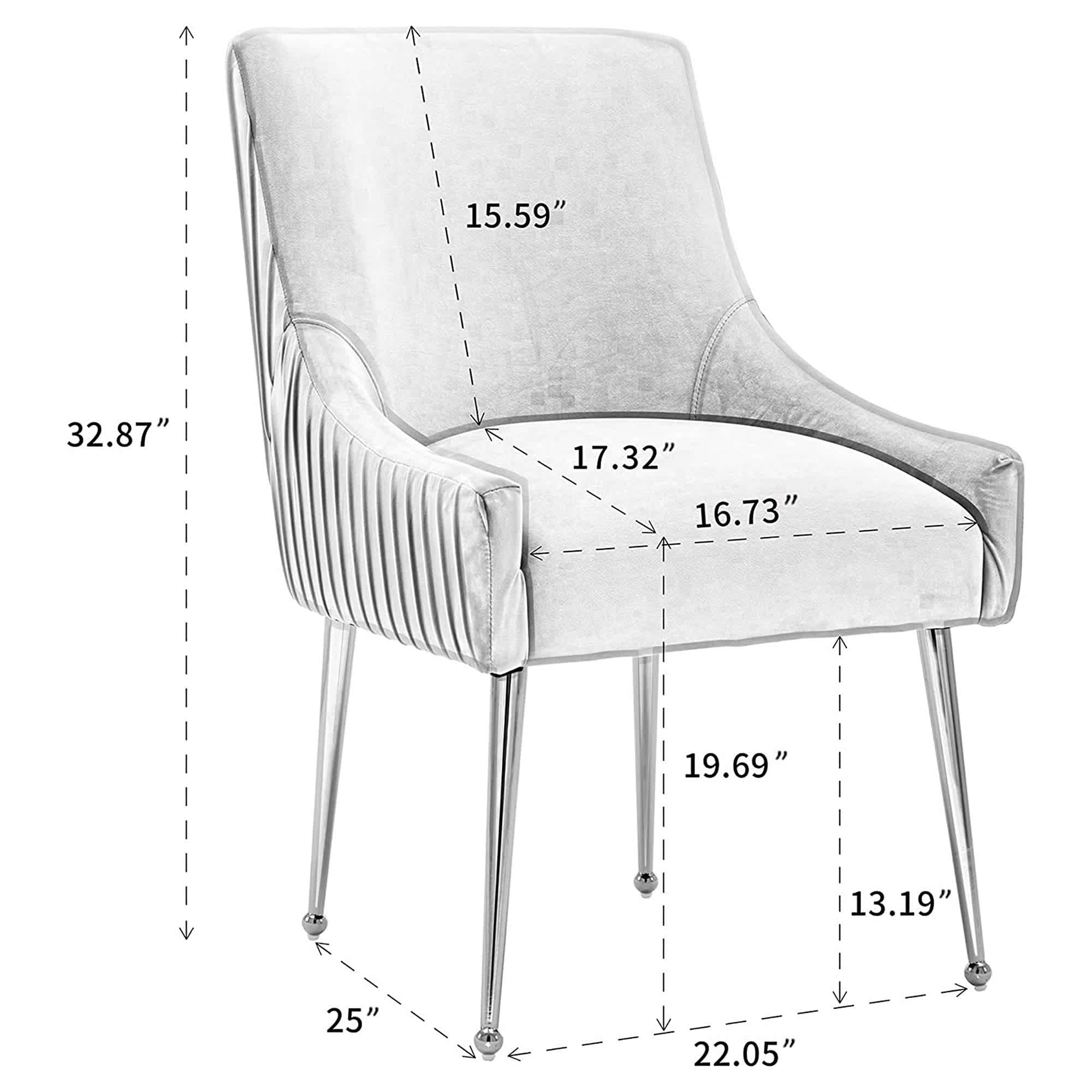 SEYNAR XY441-GREY-S2 Dining-Chairs - View #9