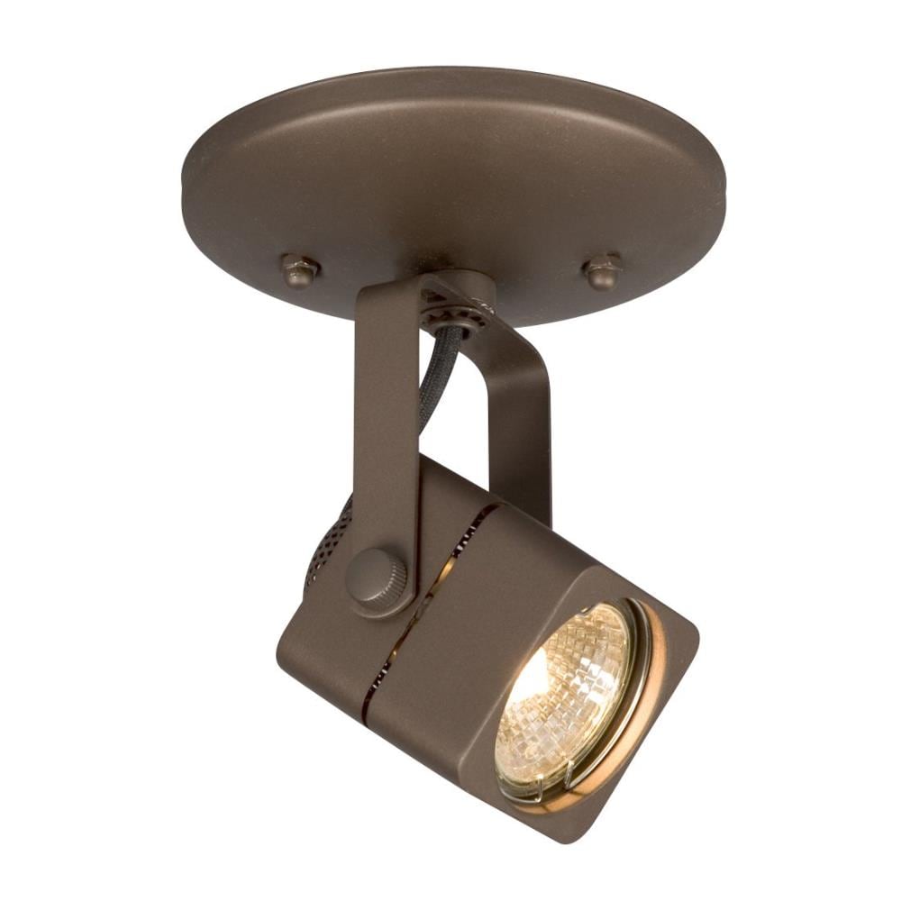 Galaxy Lighting 70318-1C BZ 4.75-in 1 -Light Bronze GU10 pin base Modern/contemporary Flush Mount