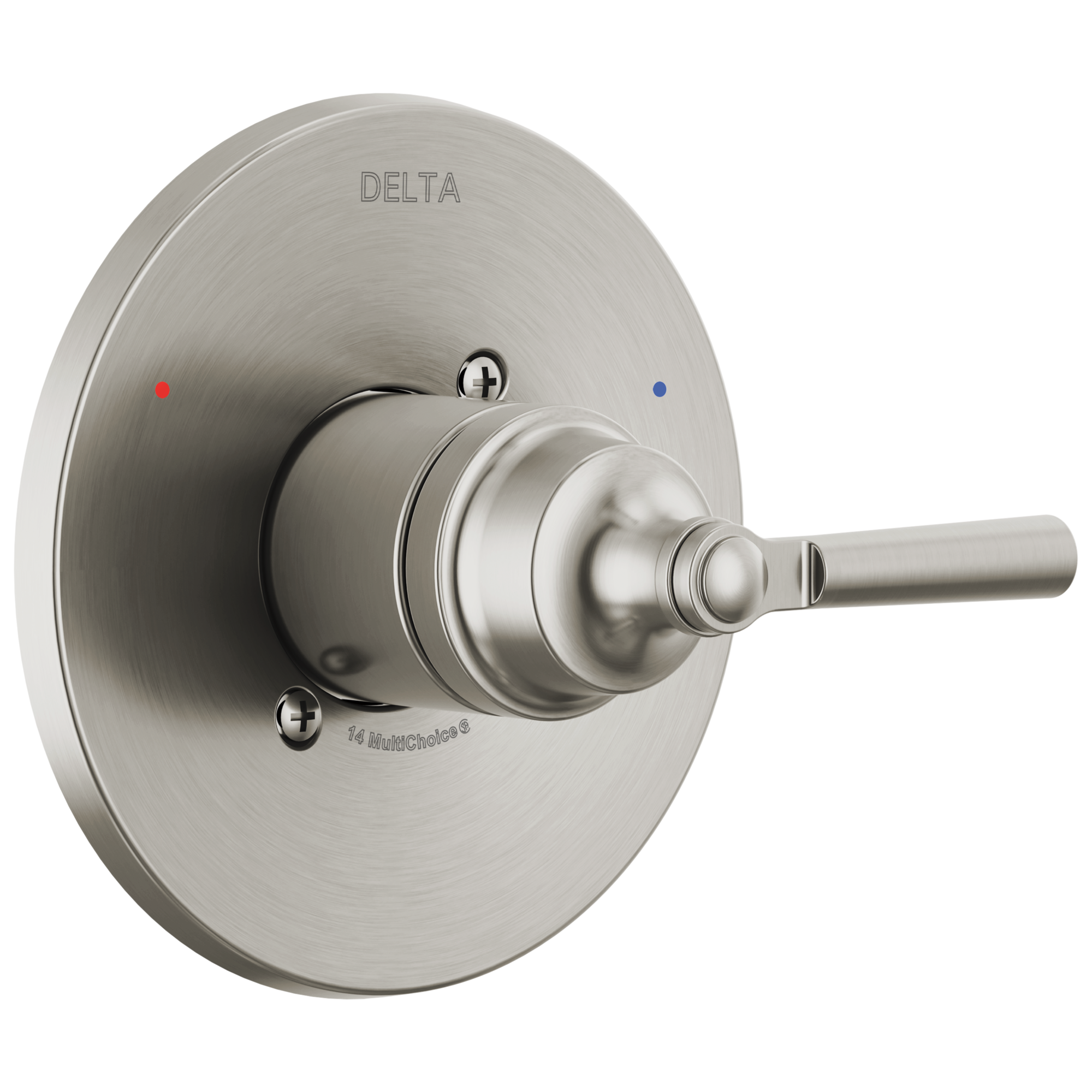 Delta T14035-SS Saylor Stainless 6.5-Inches Universal Bathtub/Shower Diverter 0.5-Inches -ID