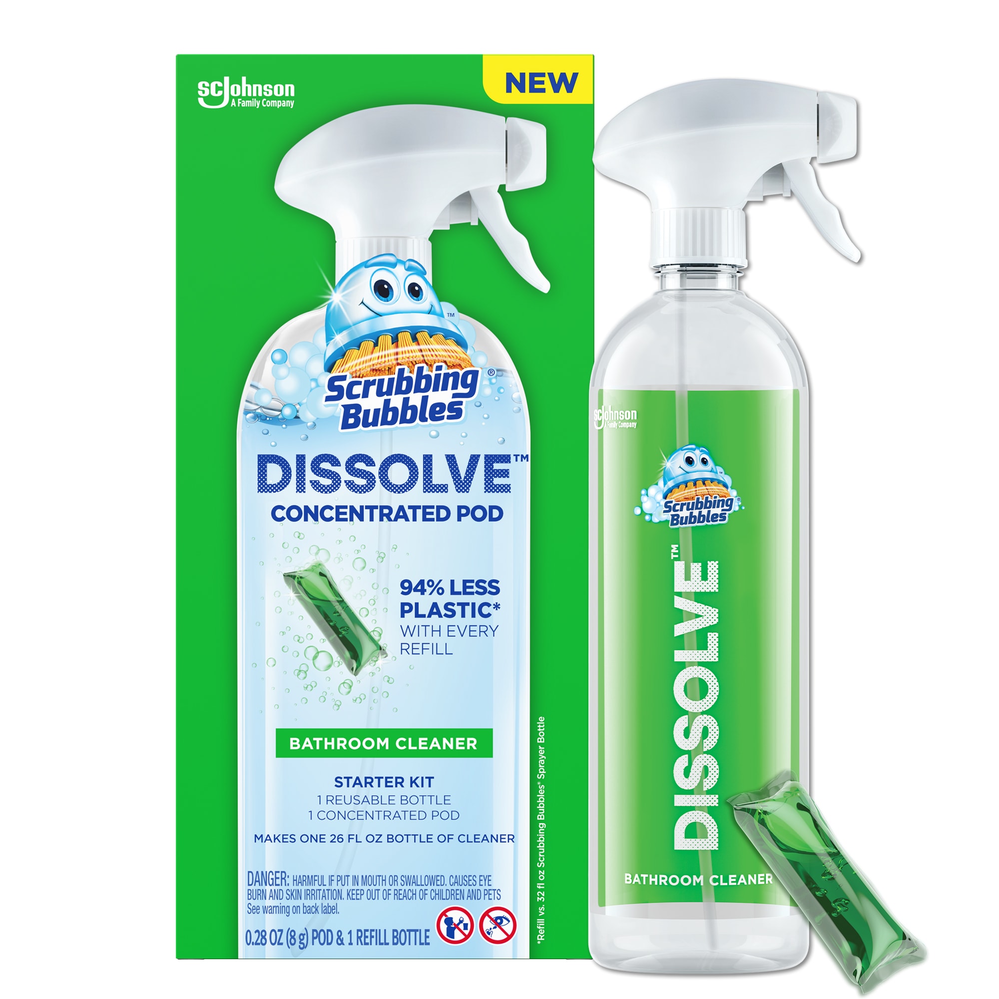 Scrubbing Bubbles® Disinfectant Bathroom Cleaner II, Rain Shower