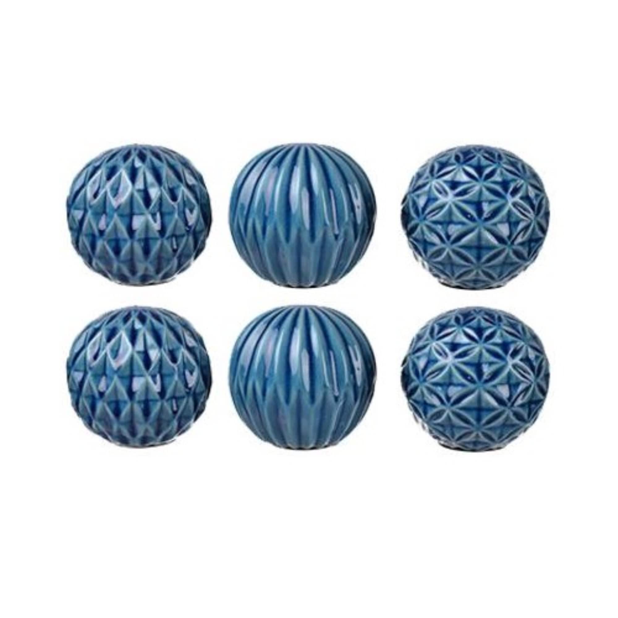 A&B Home 2742-DS 6 -Pack Blue Ceramic Casual Decorative object