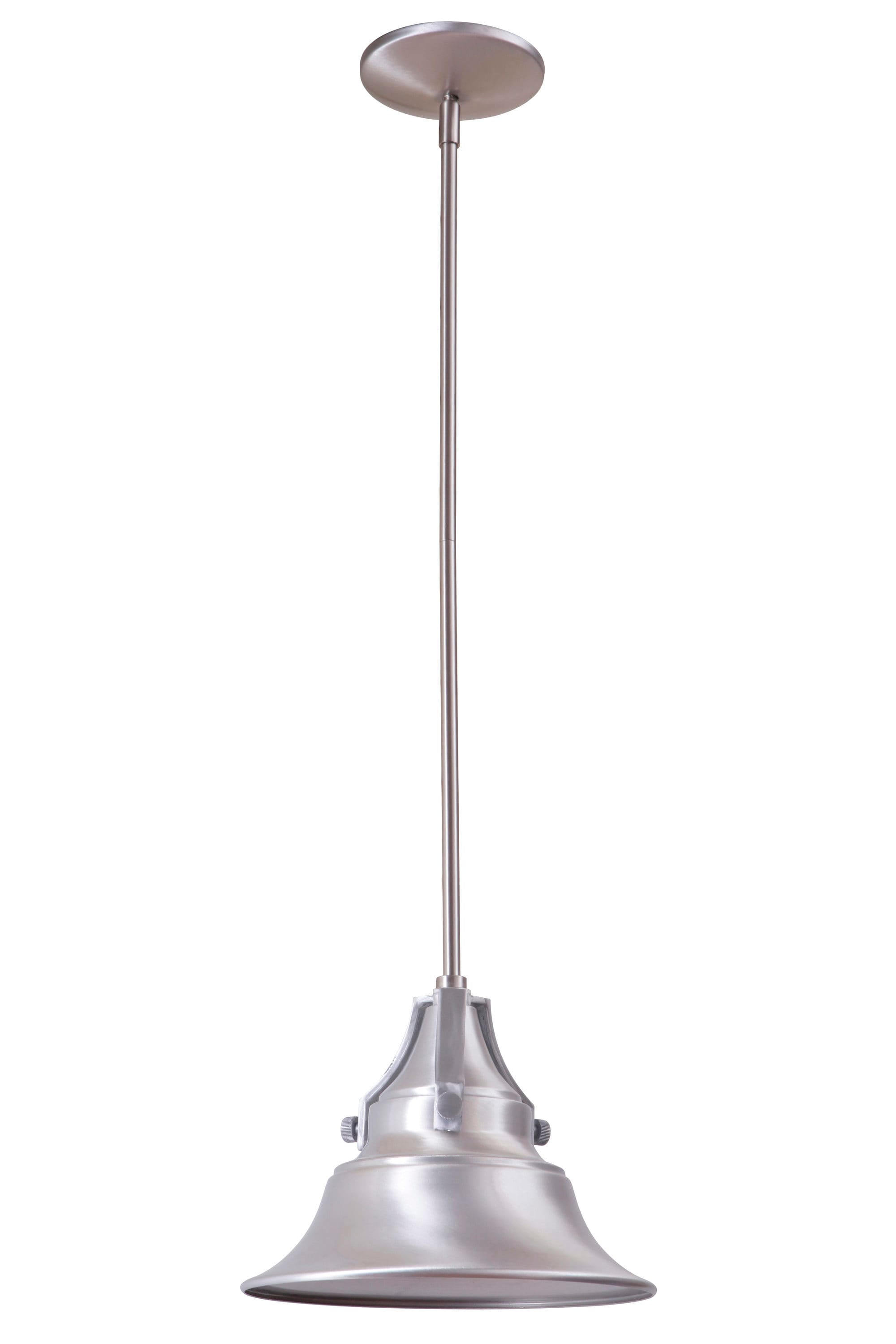 Craftmade Z4401-SA Union Satin aluminum Transitional Bell Mini Outdoor Hanging Pendant light
