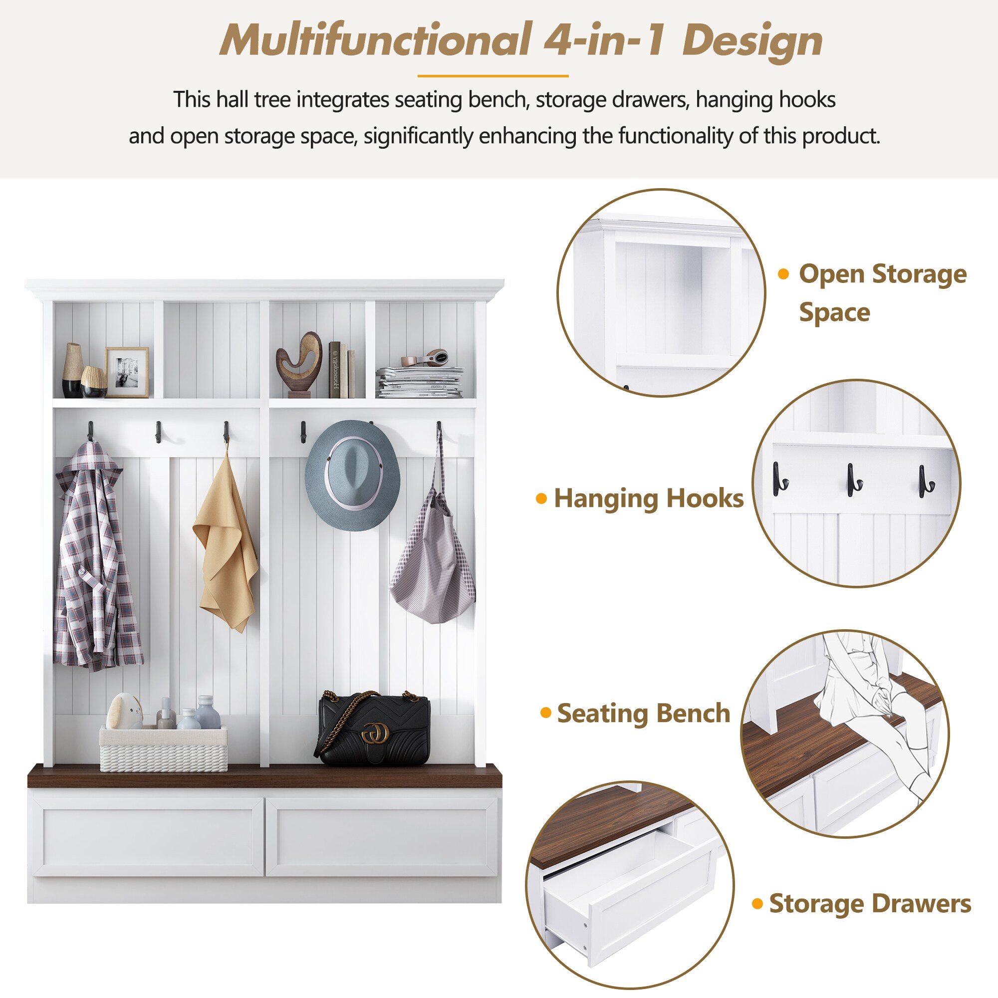 Bybafun YA2500150 Hall-Trees - View #7