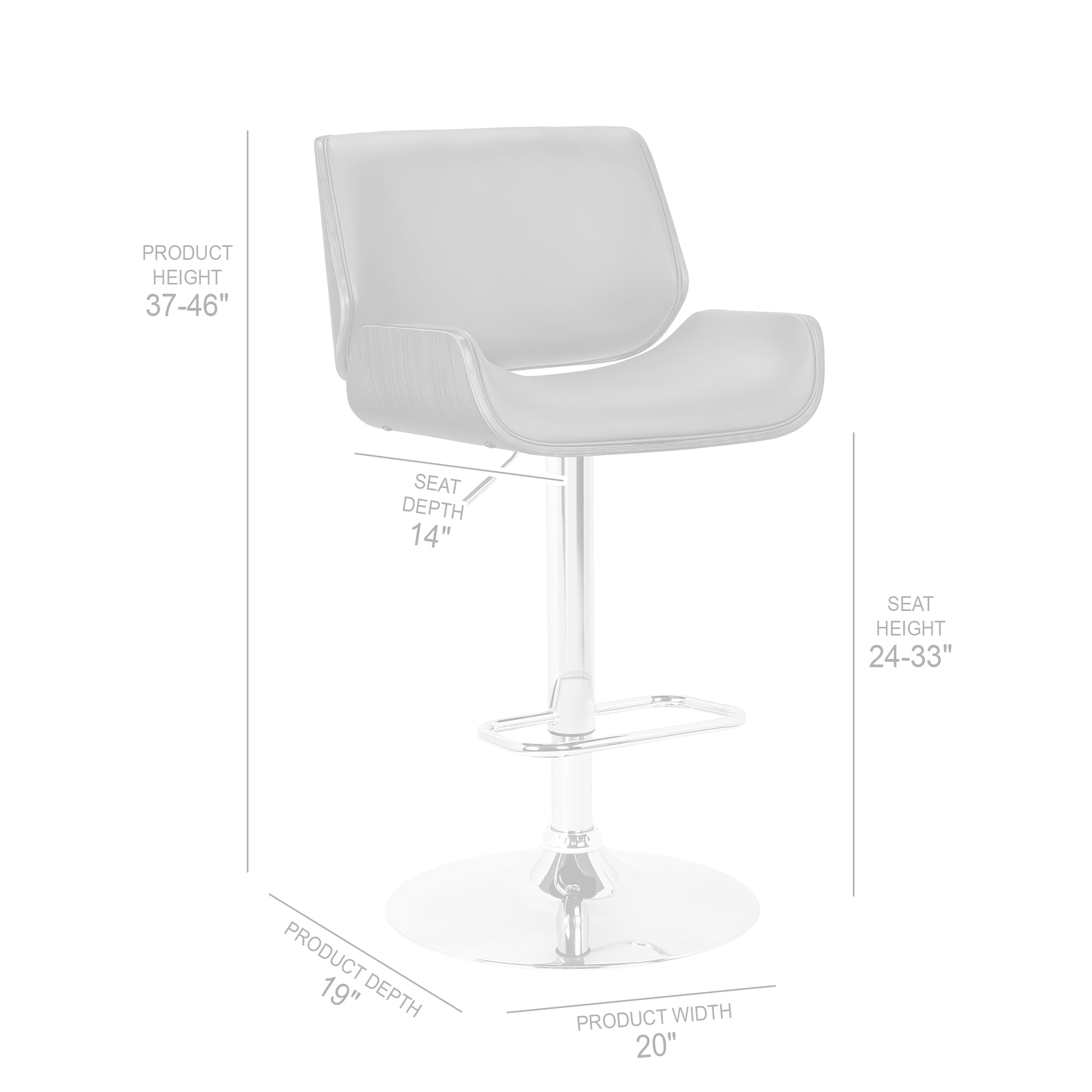 Armen Living LCLOSWBAGRWA stools - View #9