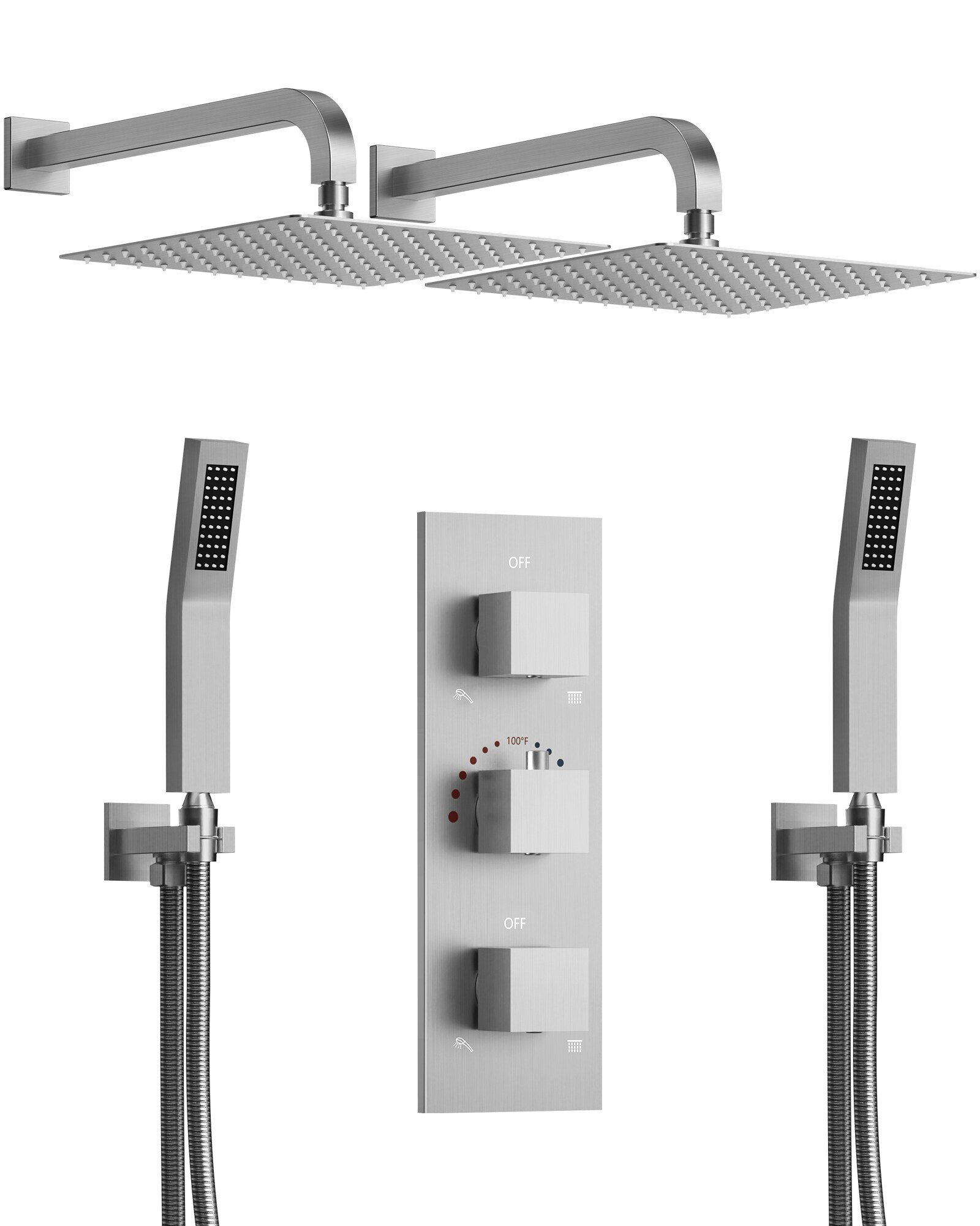 GRANDJOY SFS-1069-NK12 Showerhead-Bar-Panels - View #11
