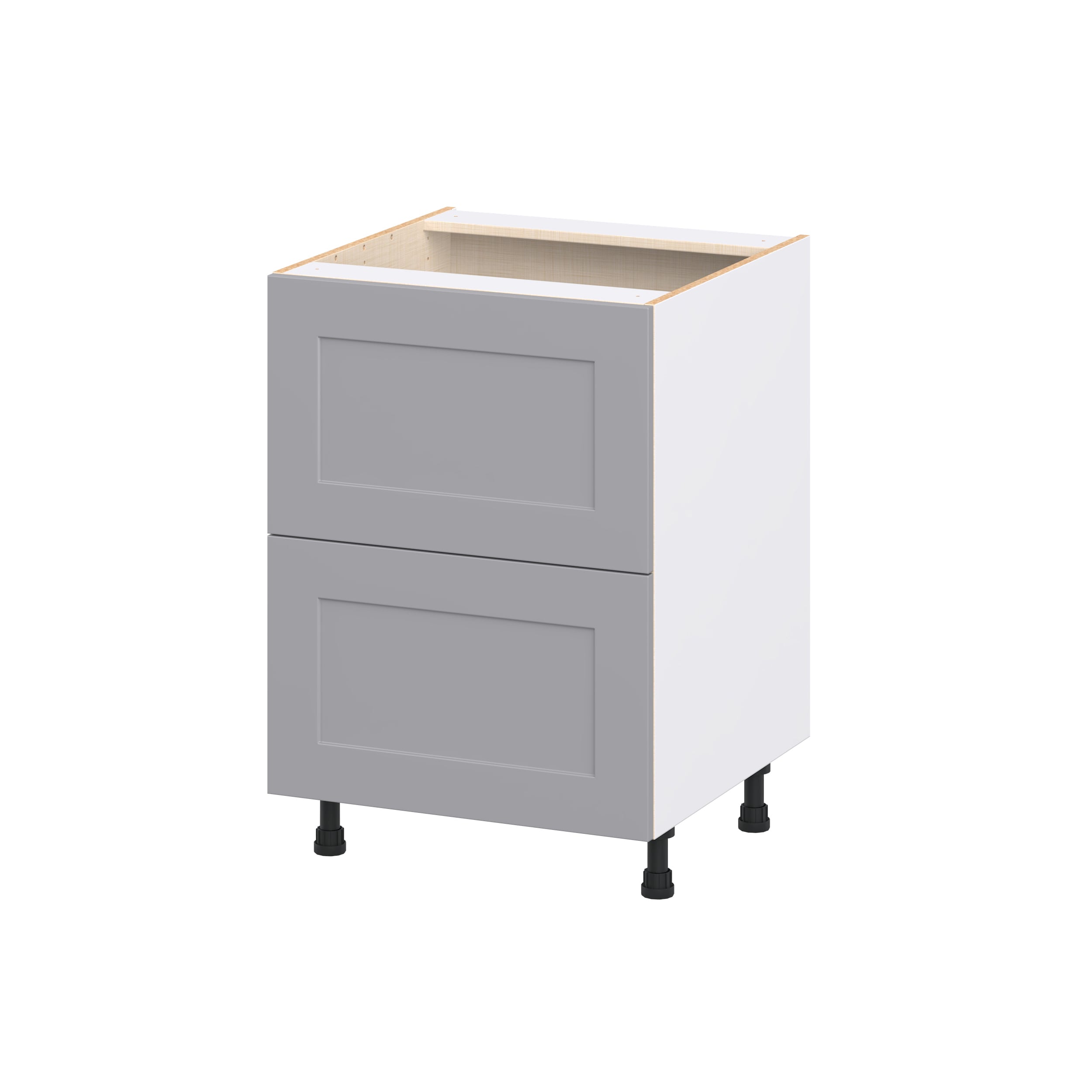 Hugo&Borg DSB2D24-BM Beaumont 24-in W x 34.5-in H x 24.5-in D Slate Gray 2 -Drawers Drawer Base Fully assembled Cabinet Shaker