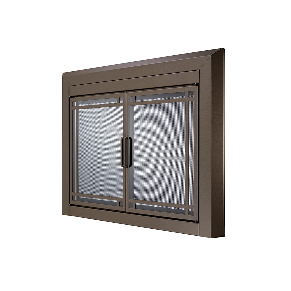 allen + roth FPDS403ORB Glass-Fireplace-Doors - View #7