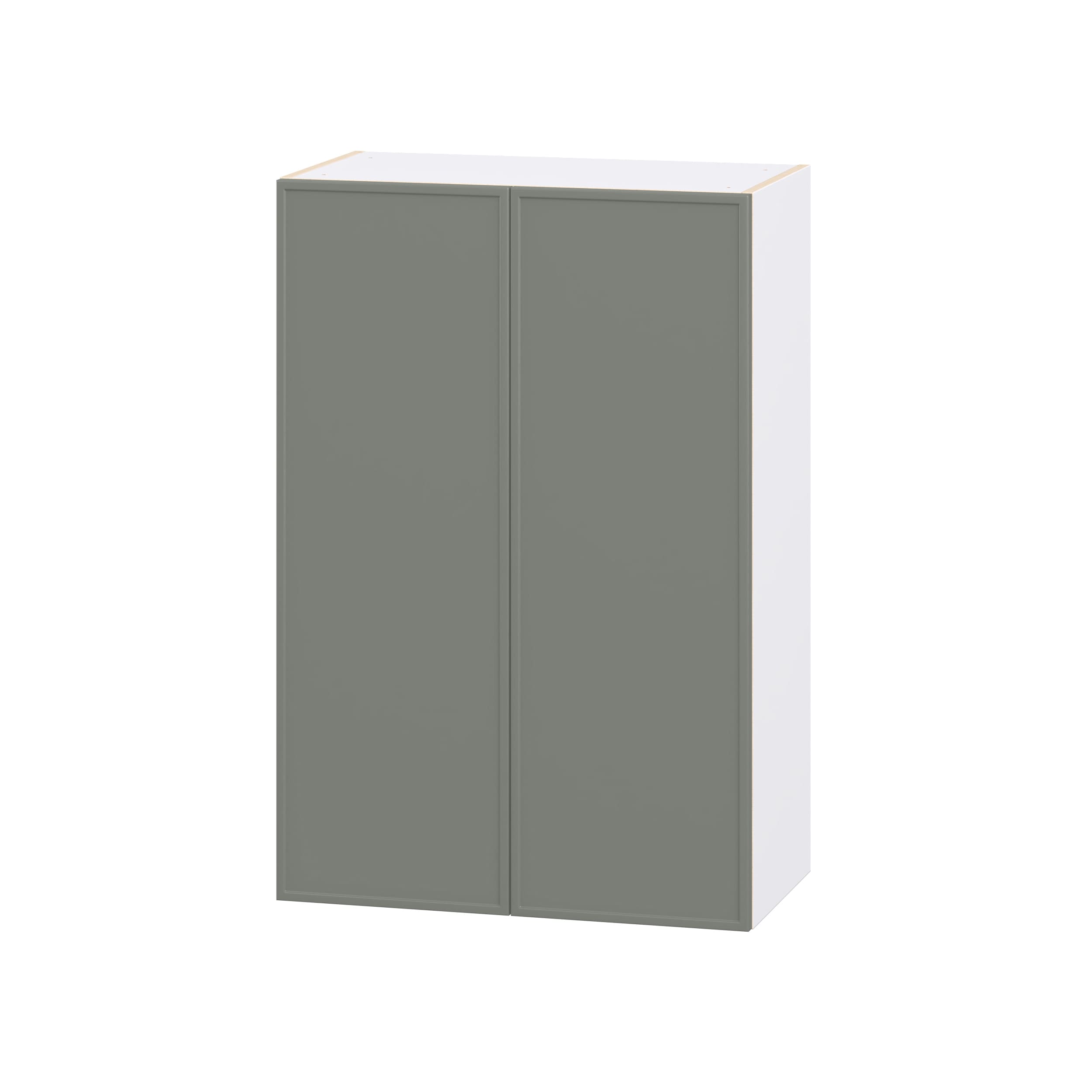Hugo&Borg Concord 27-in W x 40-in H x 14.91-in D Moss Green Painted Wall Fully Assembled Cabinet Flat Panel Slim shaker