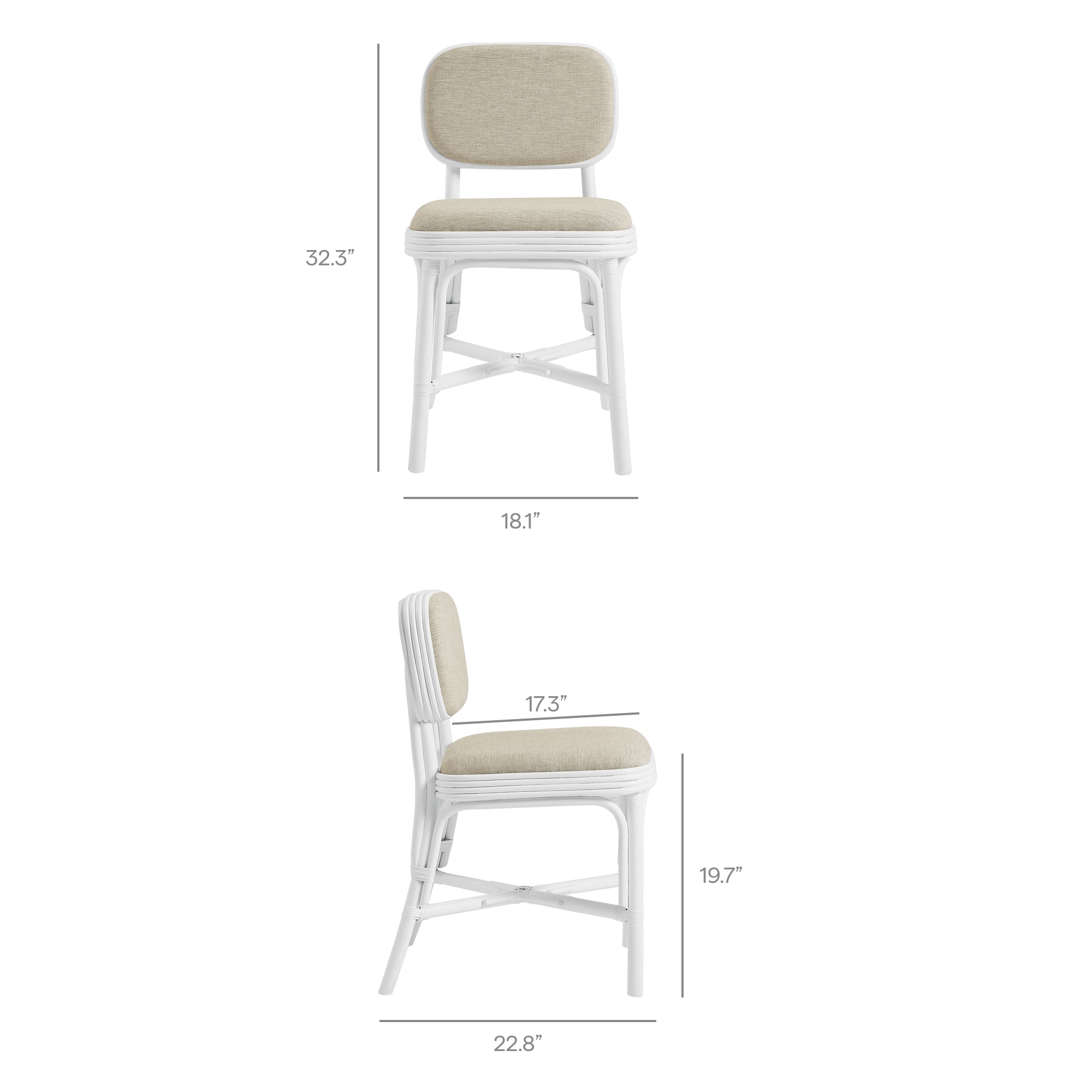 Modway EEI-7901-WHI-LBE Dining-Chairs - View #3