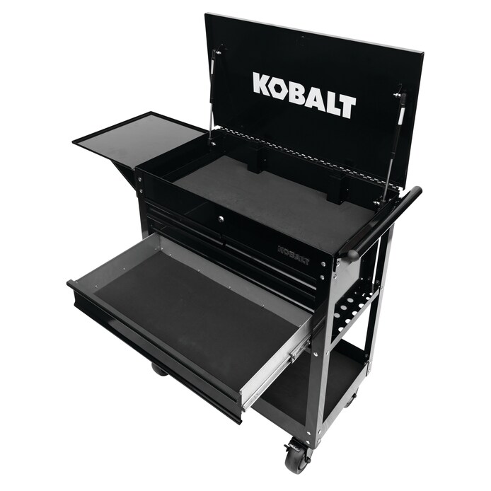 Kobalt 4-Drawer Steel Rolling Tool Cabinet and 277 Piece Mechanics Tool Set Kobalt 4-Drawer Steel Rolling Tool Cabinet and 277 Piece Mechanics Tool Set