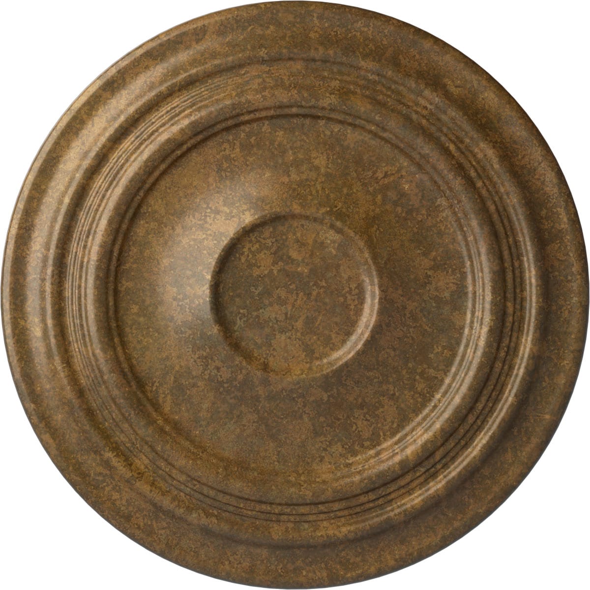 Ekena Millwork CM24TRRZS Traditional 24.375-in W x 24.375-in L Traditional Painted Rubbed Bronze Polyurethane Whole Ceiling Medallion