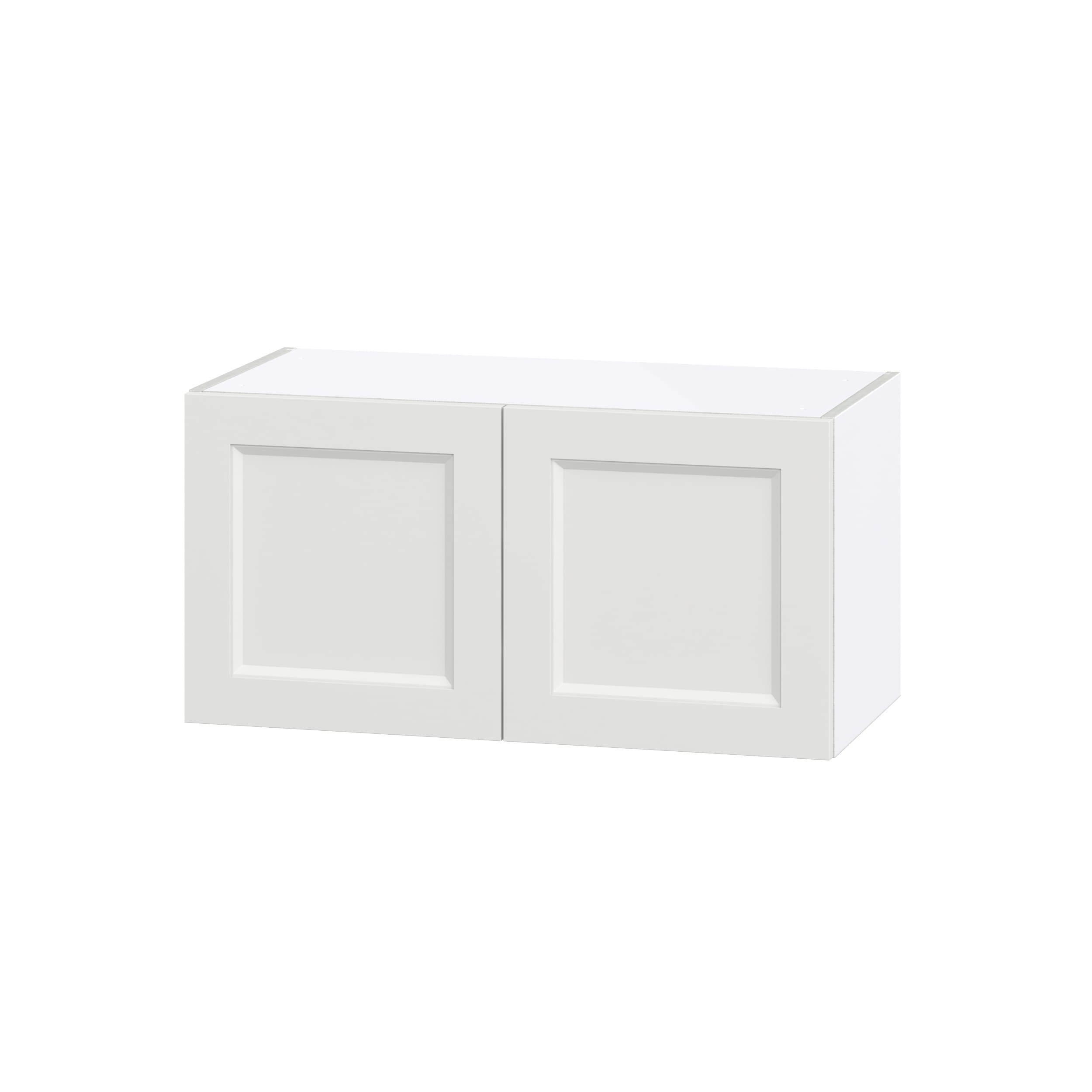 Hugo&Borg Riviera 36-in W x 30-in H x 14-in D Bright White Wall Fully Assembled Cabinet (Recessed Panel Shaker Door Style)