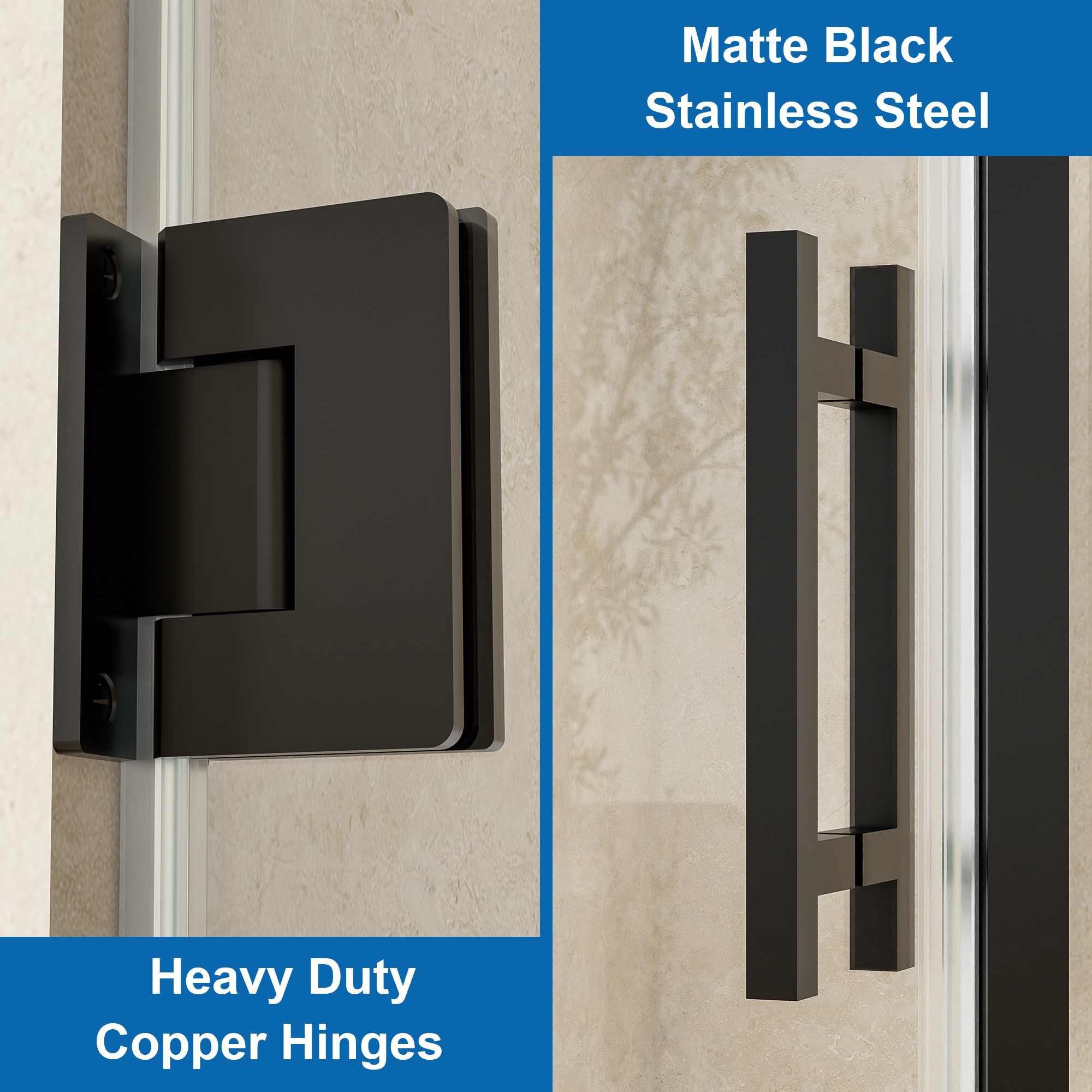 WELLFOR FLEX-D2829MB Shower-Doors - View #15