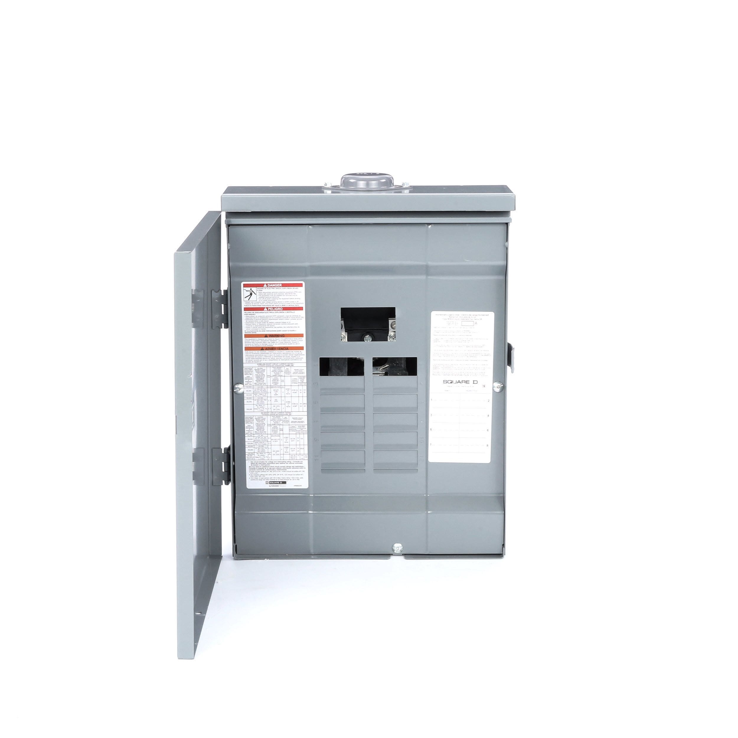 Square D by Schneider Electric HOM816L125PRB 125 Amp 8-Space 16-Circuit Outdoor Main Lugs Load Center