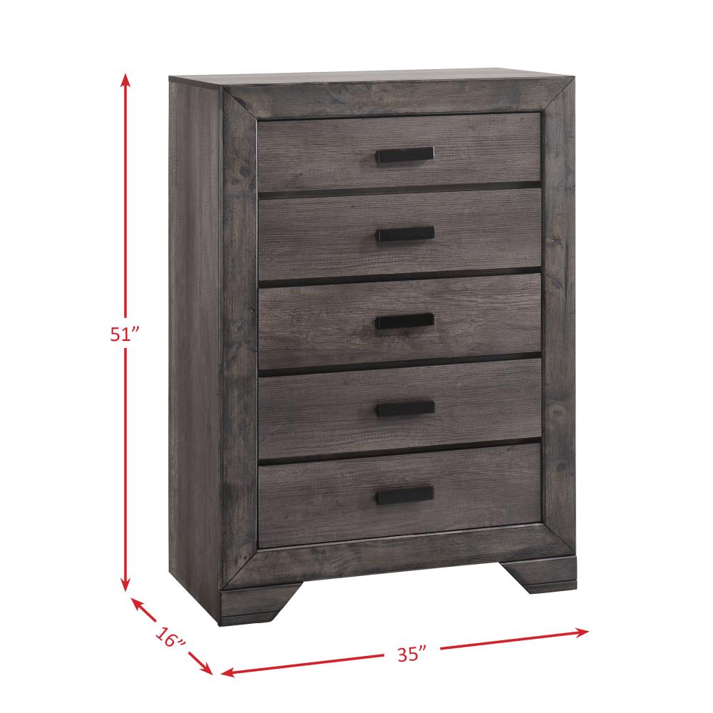 Grayson Dark Brown King Panel 3 Piece Bedroom Set