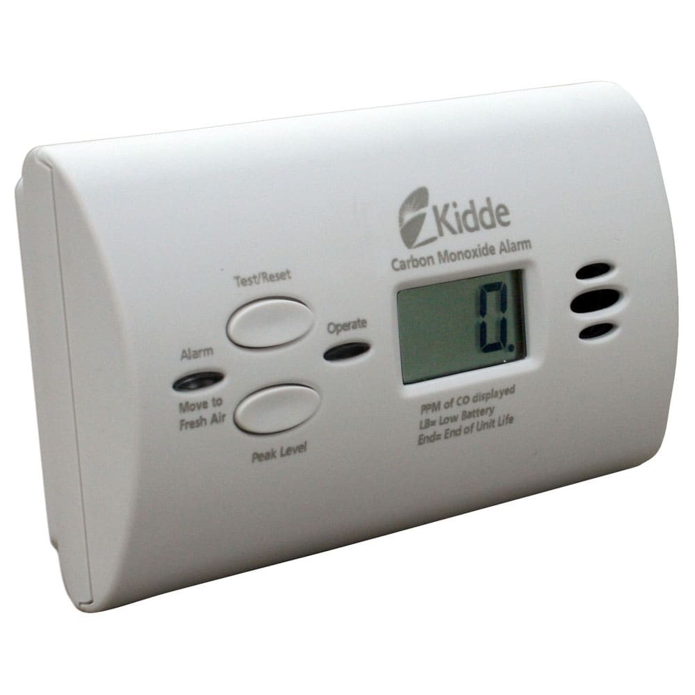 Kidde Carbon Monoxide Detector Alarm Digital Display Battery Operated 2-pack 
