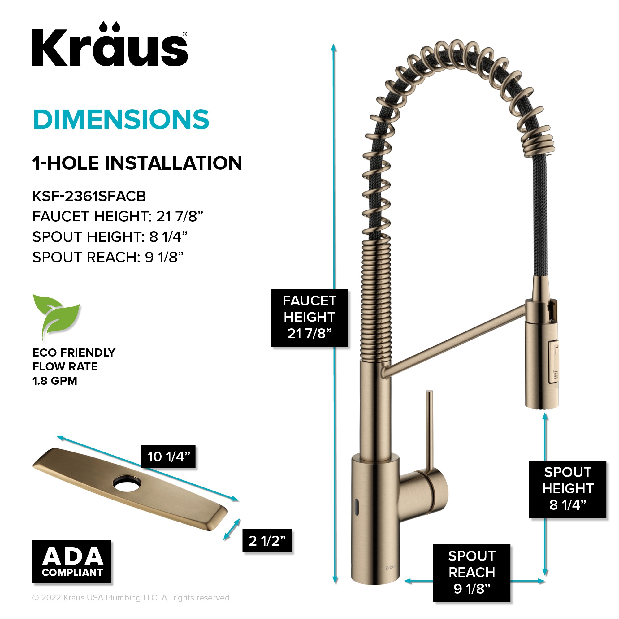 Kraus KSF-2631SFACB Kitchen-Faucets - View #7