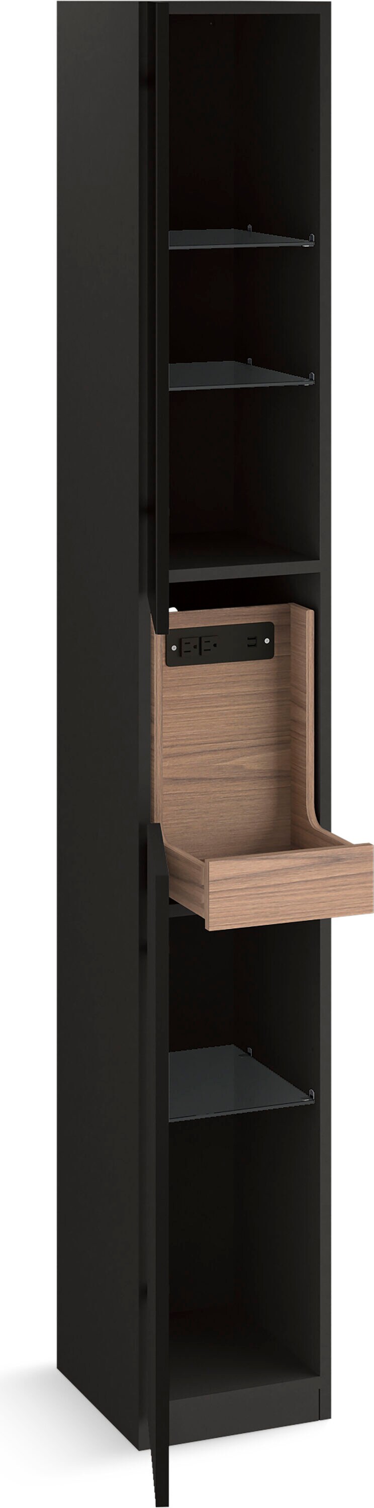 KOHLER Spacity 11.81-in x 80.75-in x 13.69-in White Freestanding Soft Close Linen Cabinet