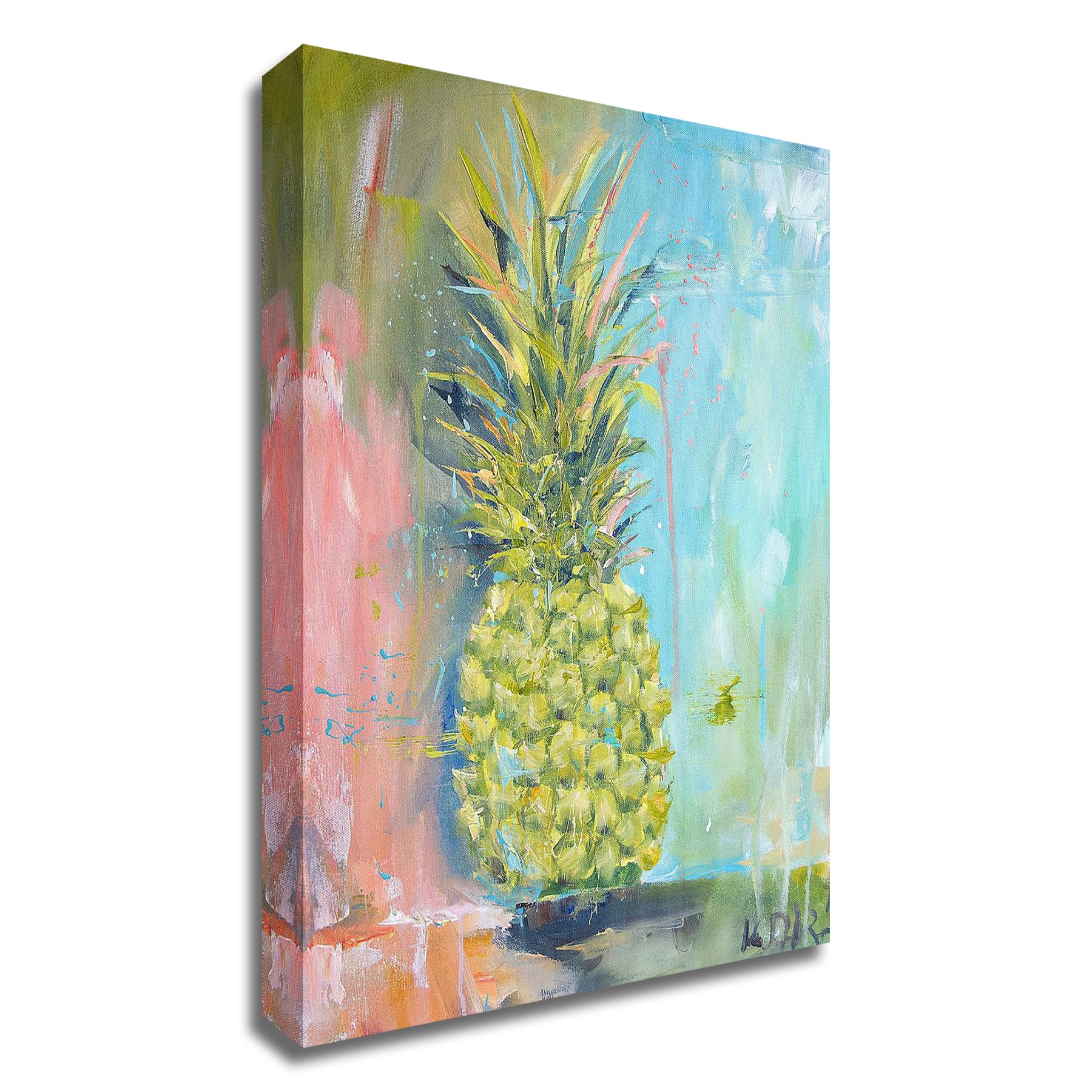 Tangletown Fine Art 8D1974DC-1824 Abstract Art Frameless 24-in H x 18-in W Abstract Canvas Print