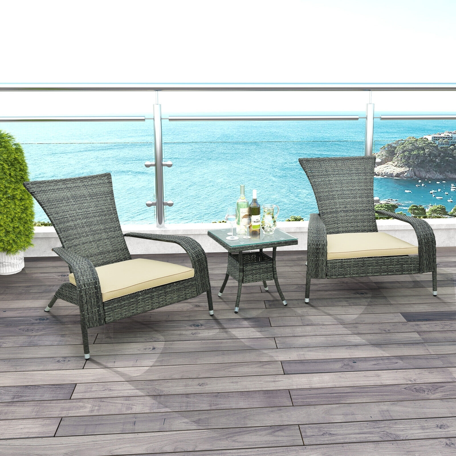 LIVIZA OUS71539BN Patio-Conversation-Sets - View #3