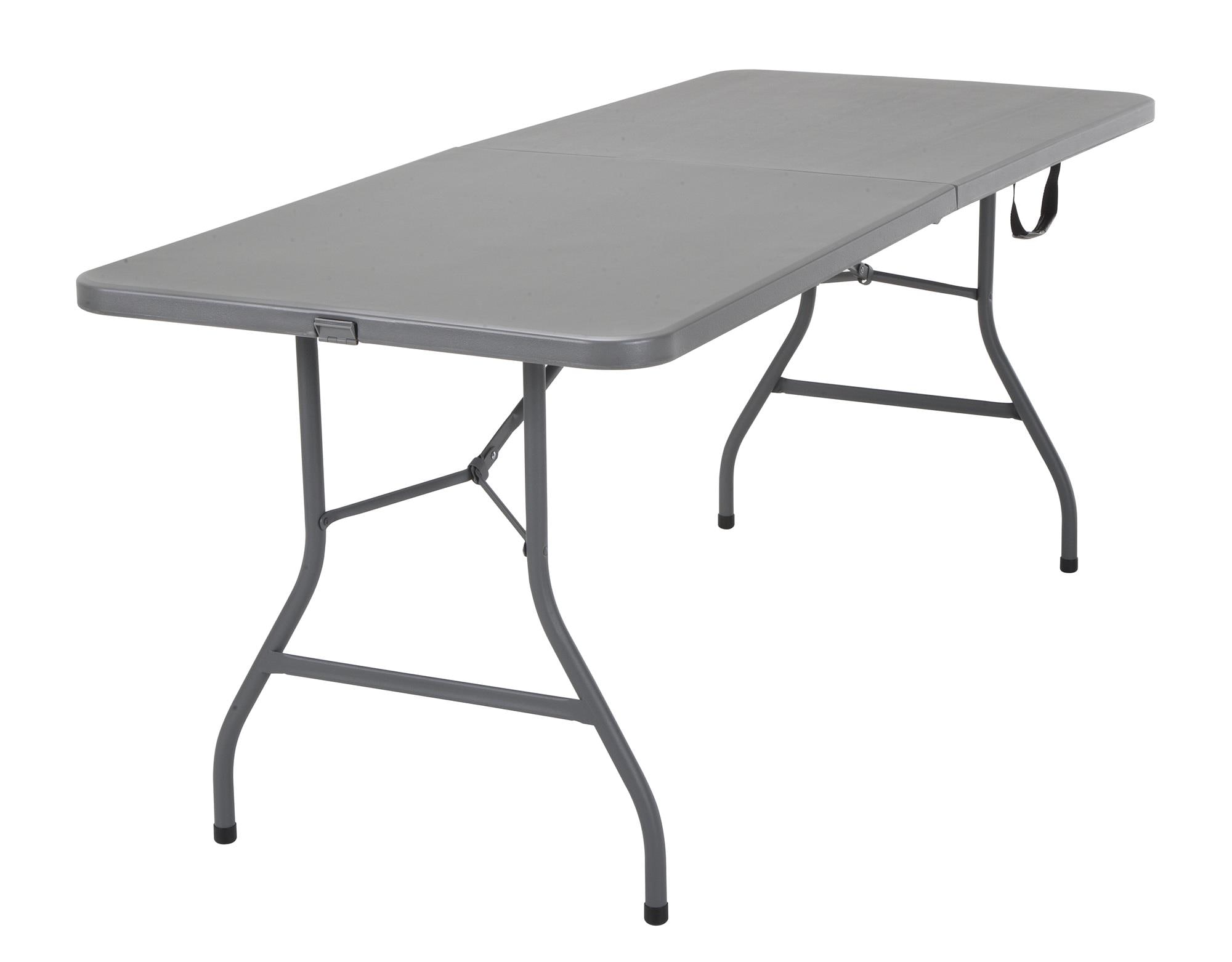 Cosco 72'' Gray Metal and Plastic Folding Table