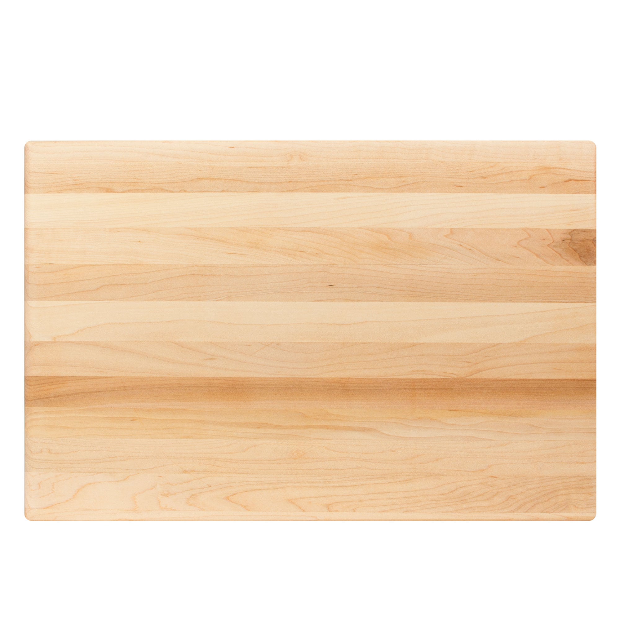 Maple Wood Reversible Cutting Board with Hand Grips, 18 x 12 Inches