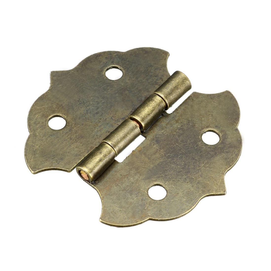 Unique Bargains 1.12inch Antique Bronze Hinges Retro Mini Hinge Replacement with Screws 10pcs