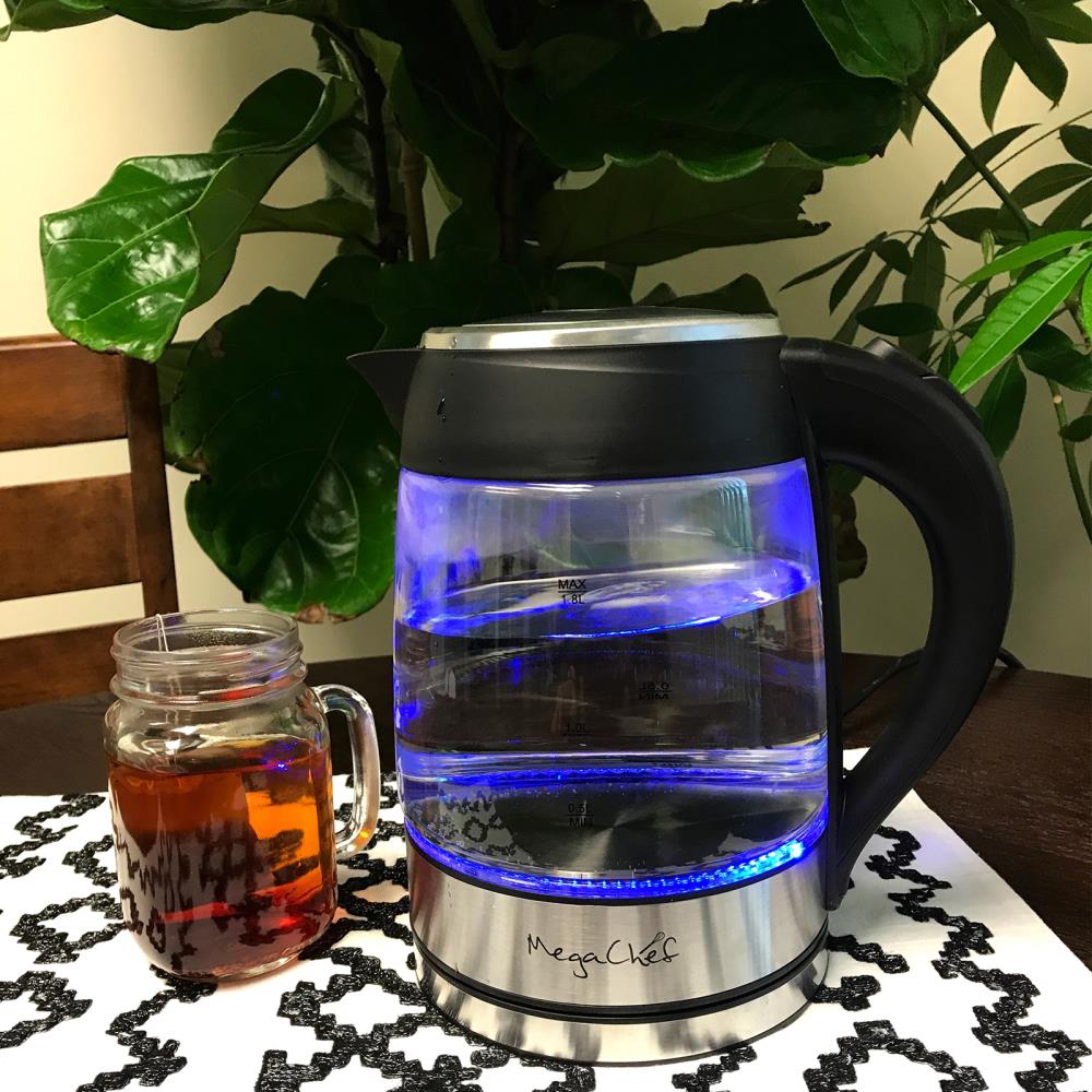 Mega Chef Electric Tea Kettle	- 1.8 Liter - Stainless Steel