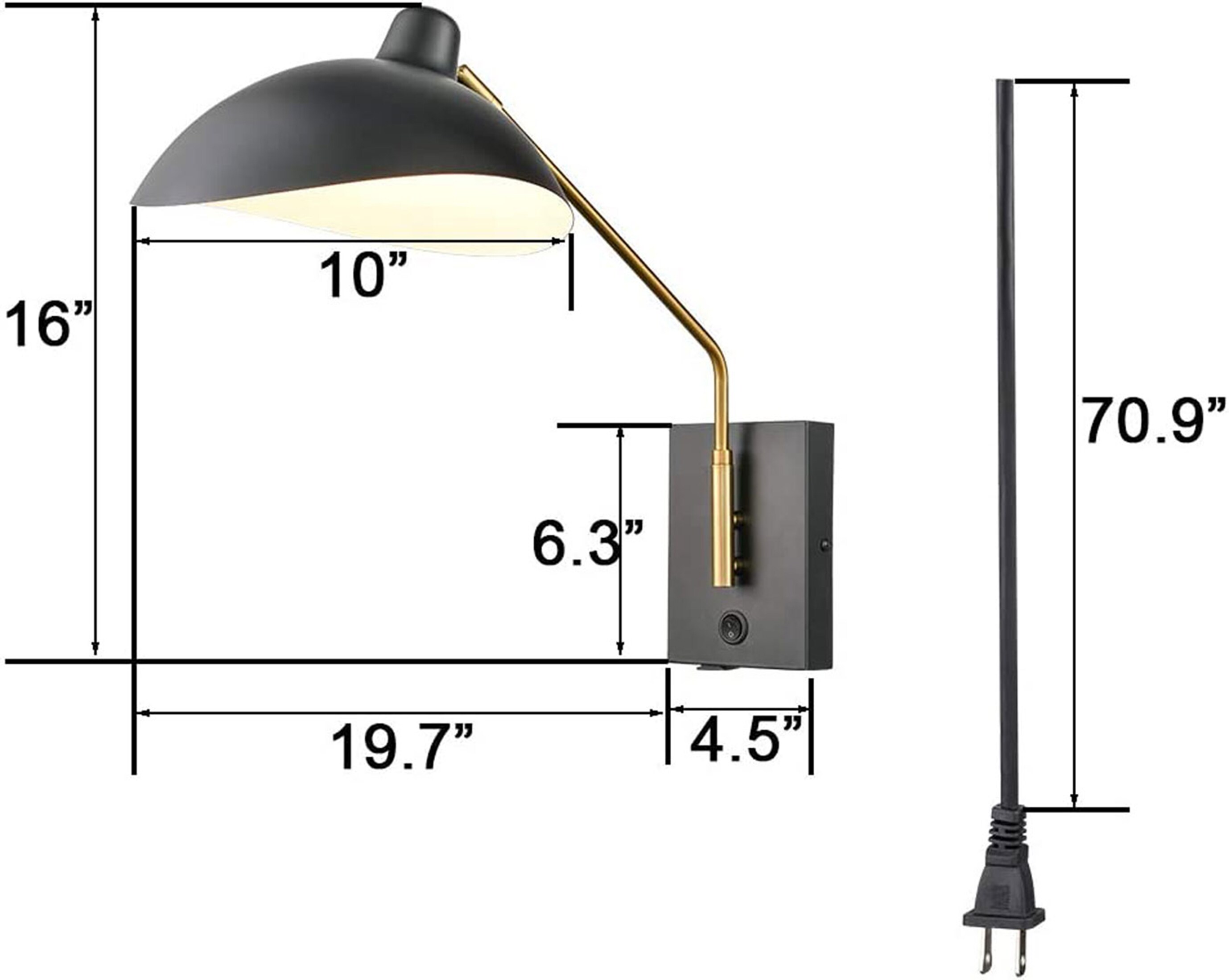 Barn Light Matte Black Swing Arm Wall Sconce