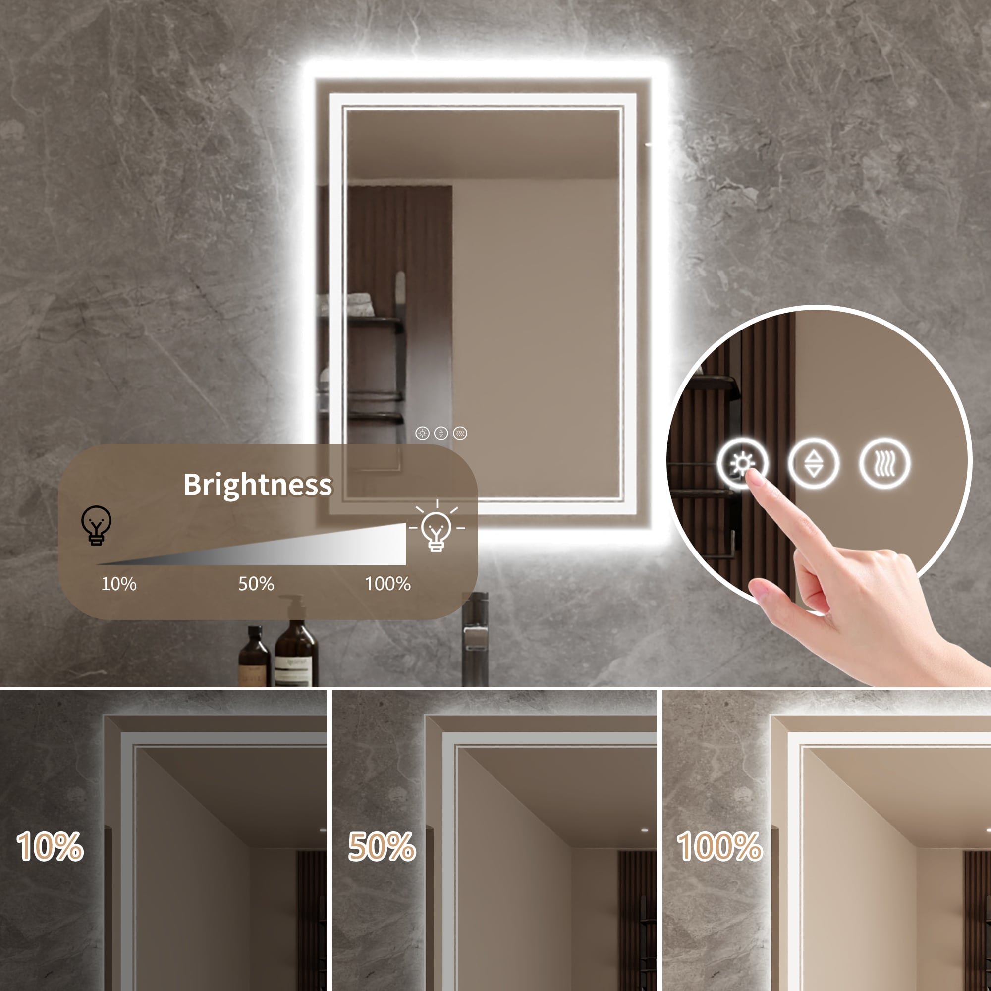 Bayfeve BFXB-12S2432-MIR Framed-Bath-Mirrors - View #10