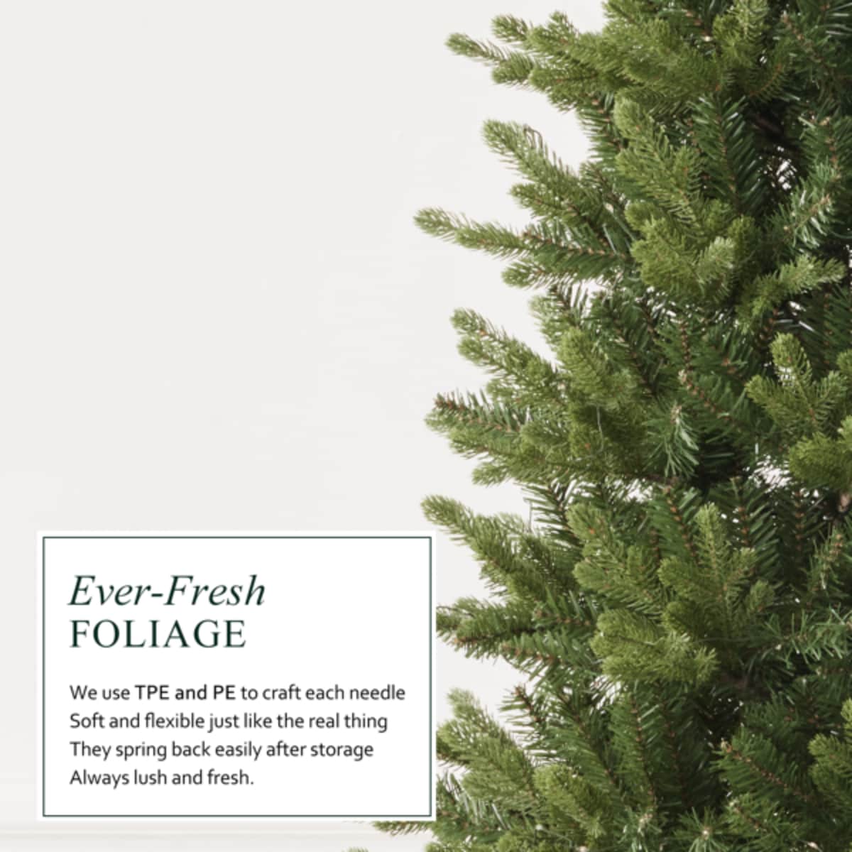 Zyerch Alpine Pine 6.5ft Christmas Tree PreLit Artificial with 1489 ...