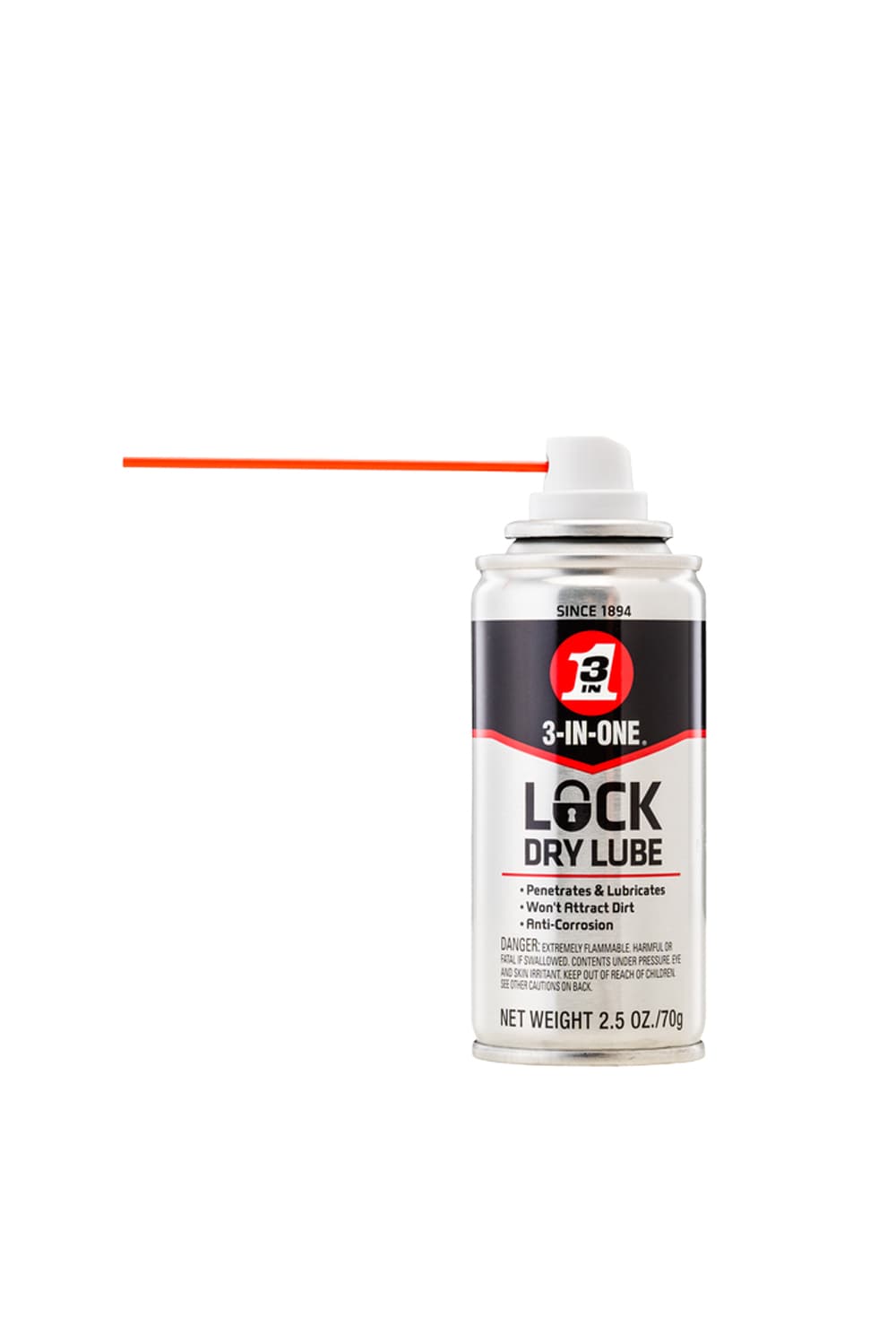 Powdered Graphite Greaseless Lock Lubricant, 3-gram Tube