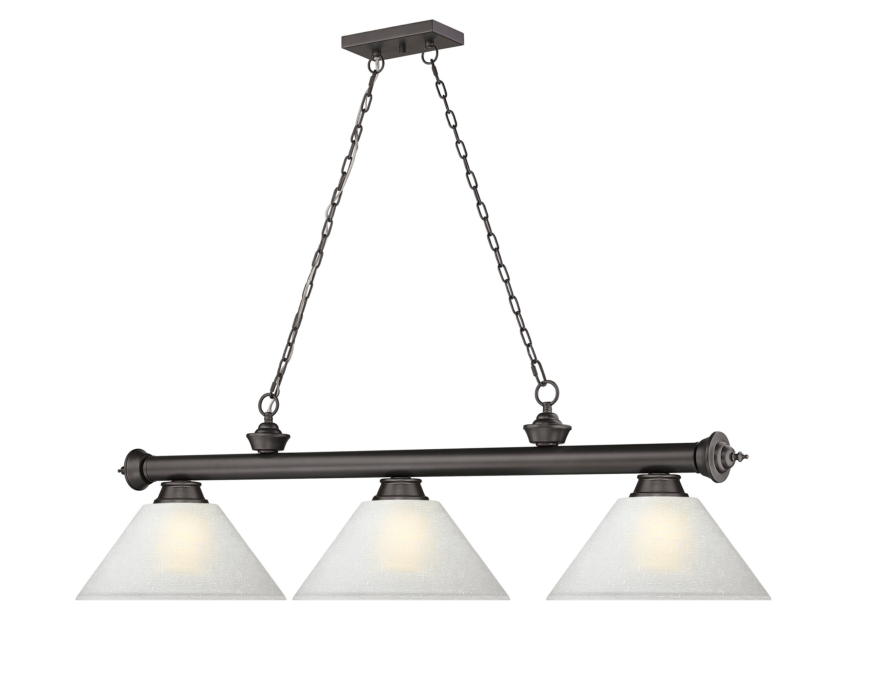 Z-Lite 2306-3BRZ-AWL14 Pool-Table-Lighting - View #3
