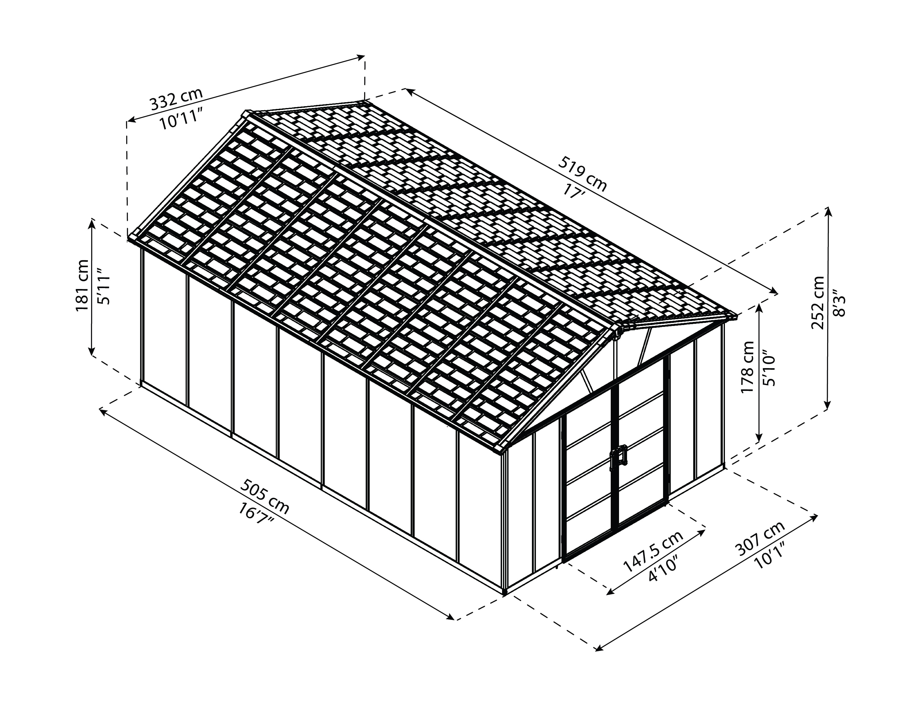 Canopia by Palram 705683 Vinyl-Resin-Storage-Buildings - View #3