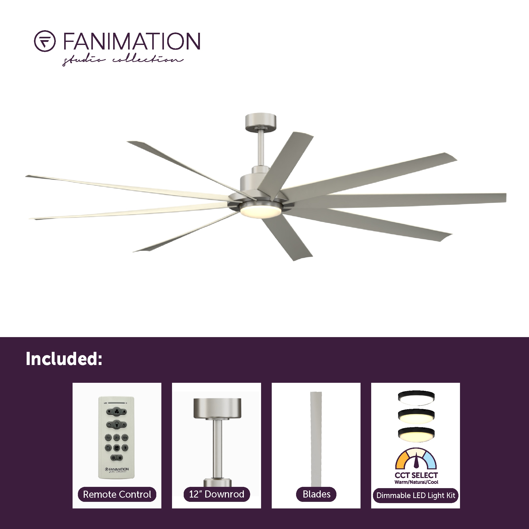 Fanimation Studio Collection LP6827LBN Ceiling-Fans - View #8