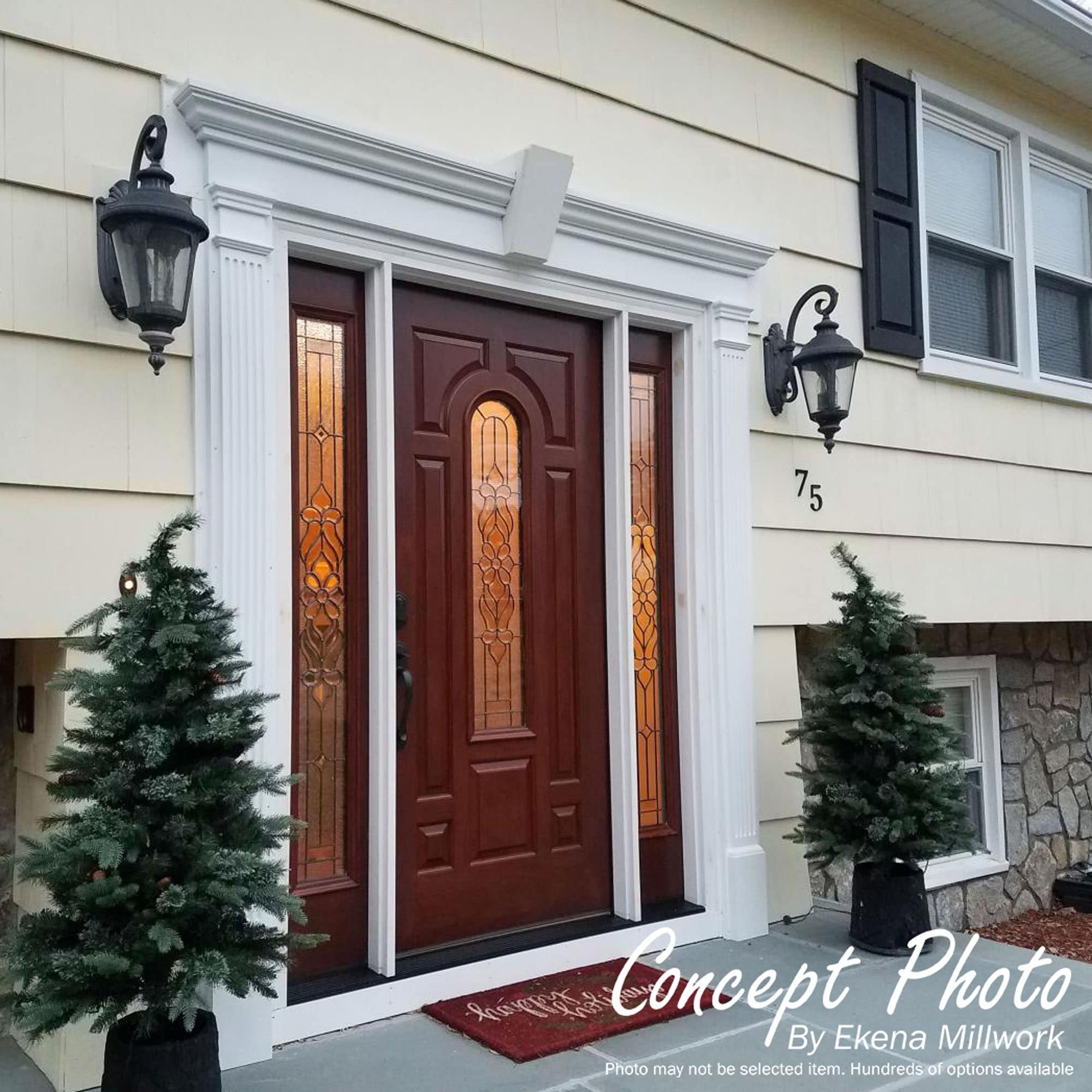 Ekena Millwork PIL05X90X02FL Entry-Door-Casing-Accents - View #14