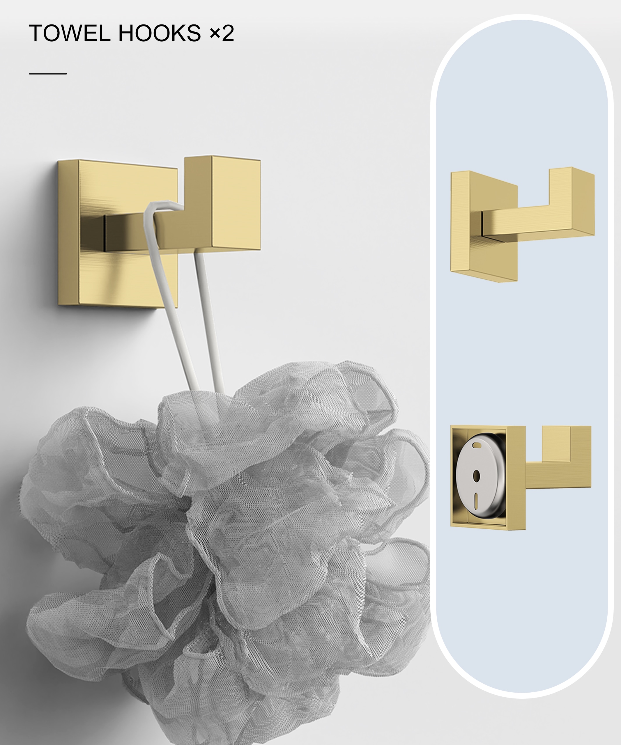 BWE A-91012-S-BG-1 Decorative-Bath-Hardware-Kits - View #6